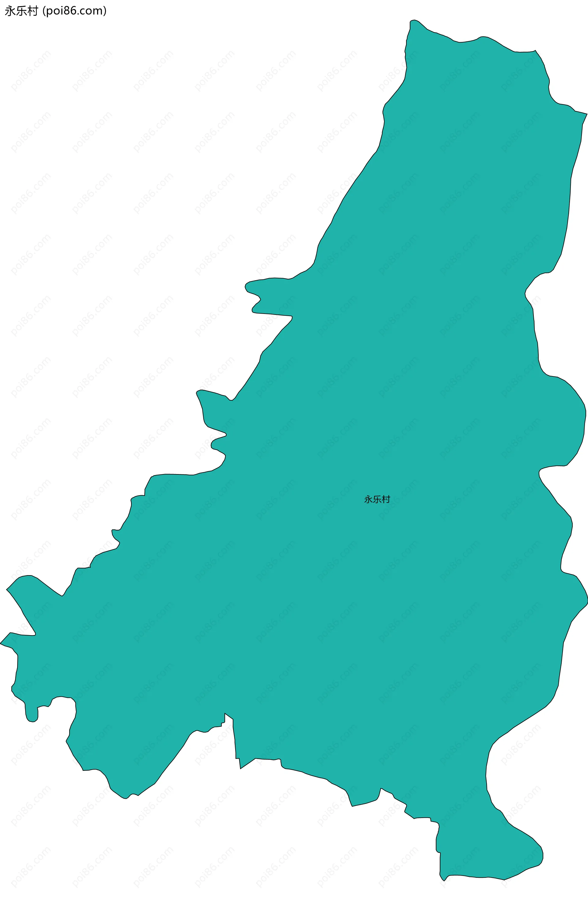 永乐村边界地图