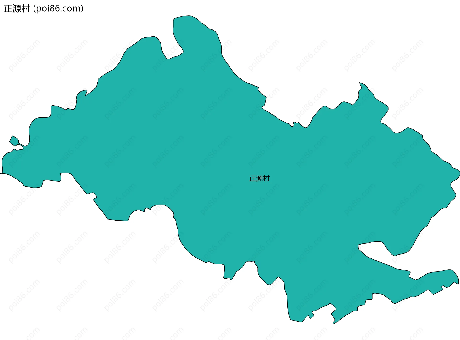 正源村边界地图