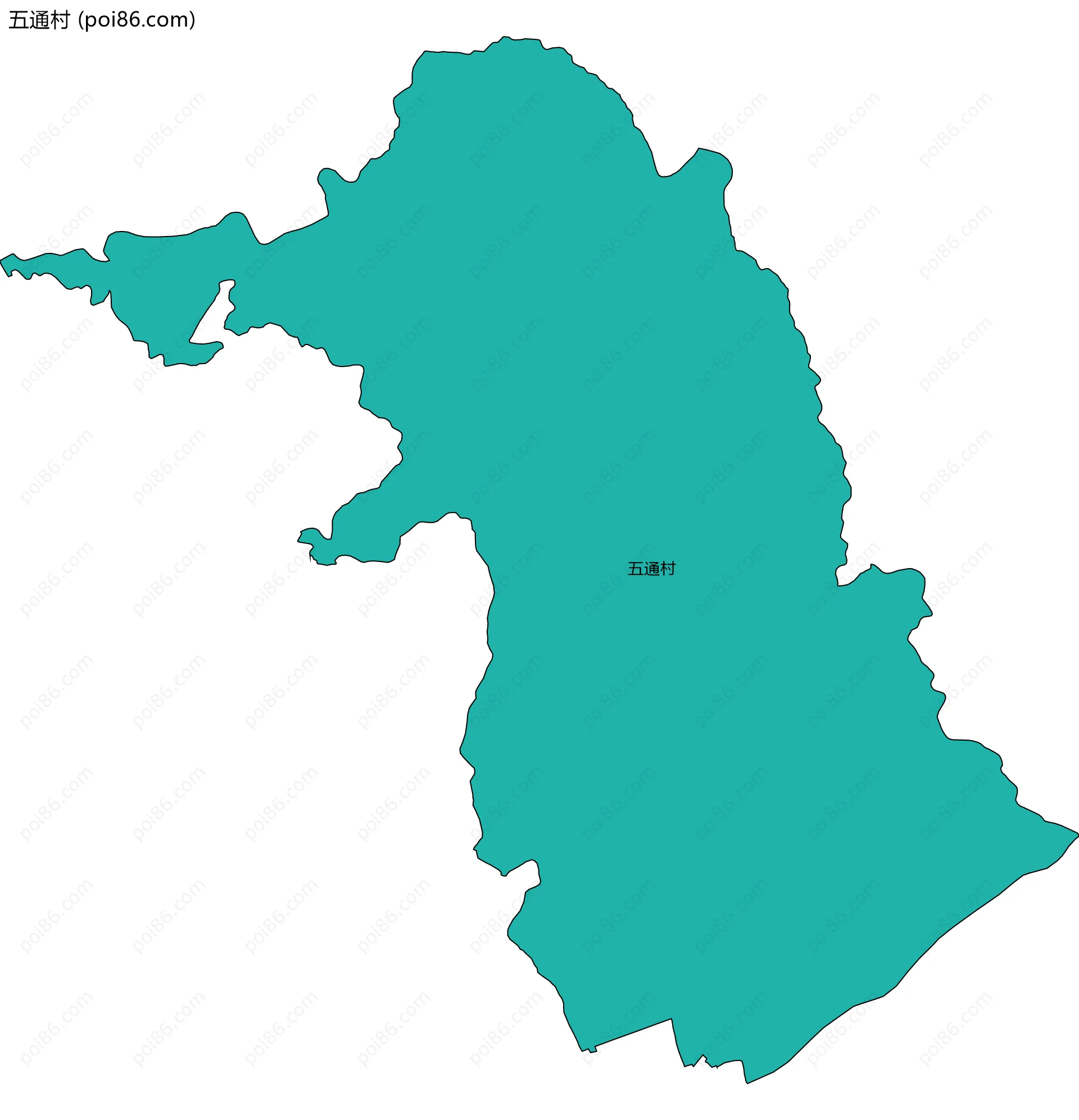五通村边界地图