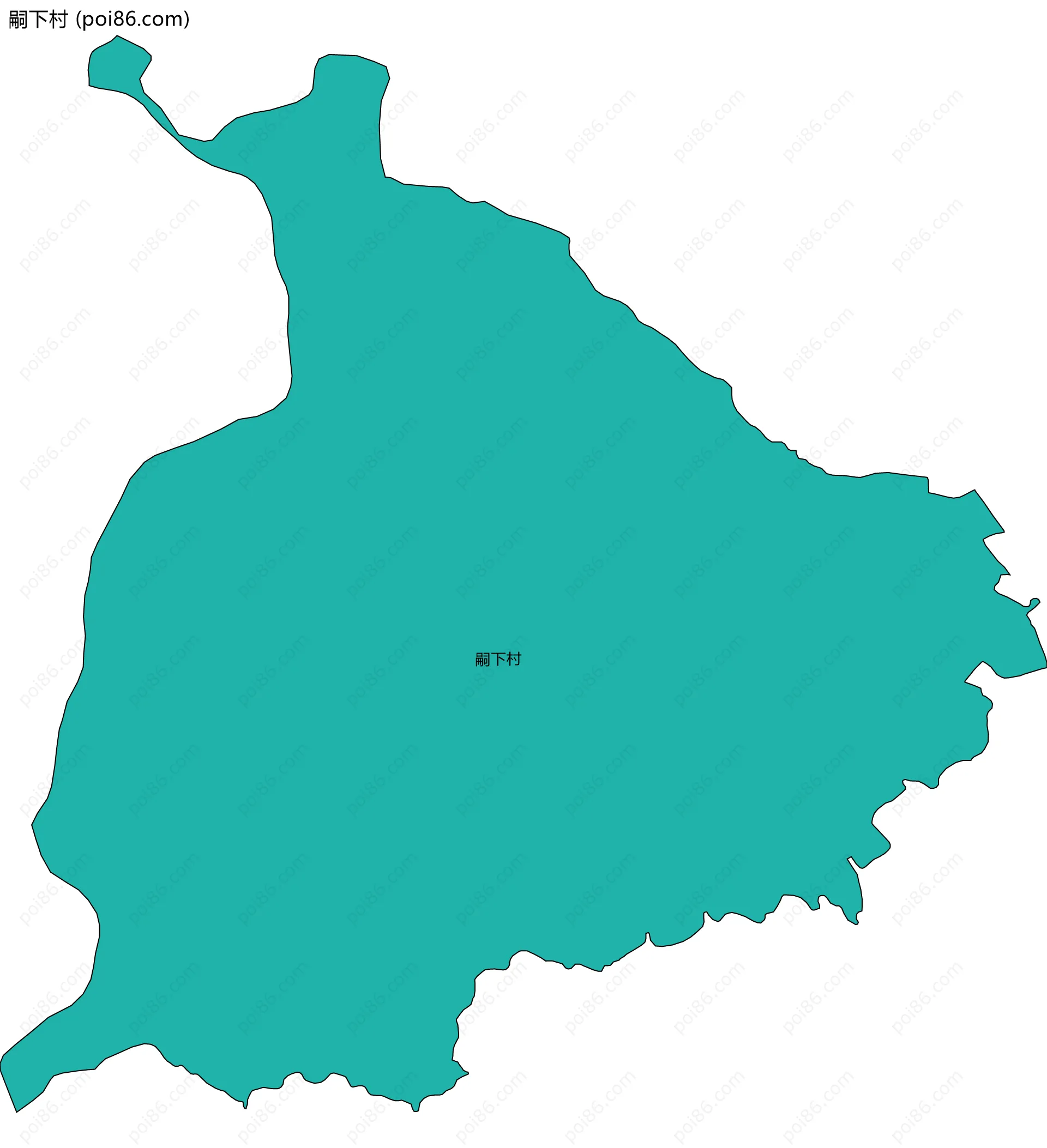 嗣下村边界地图