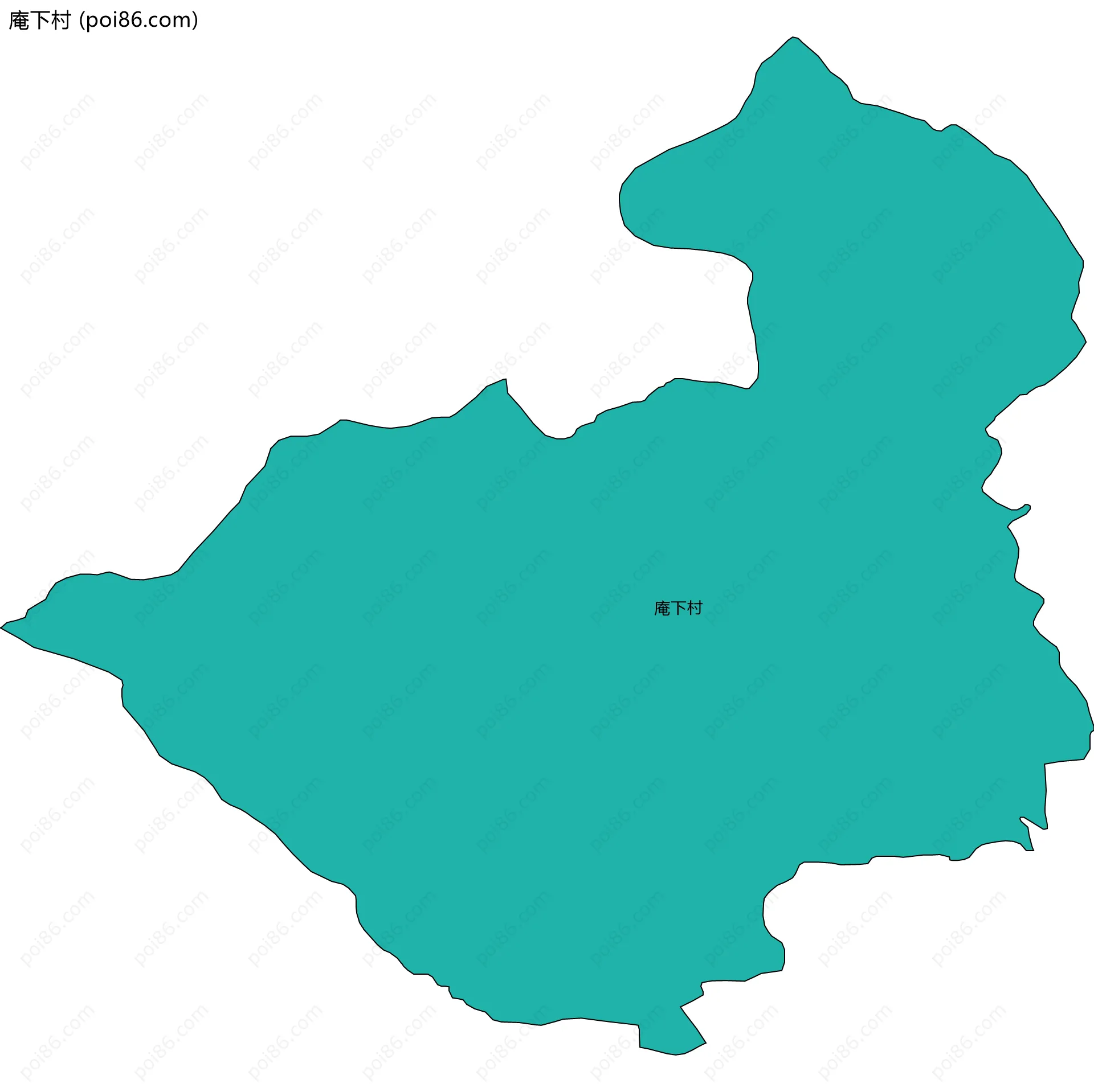 庵下村边界地图