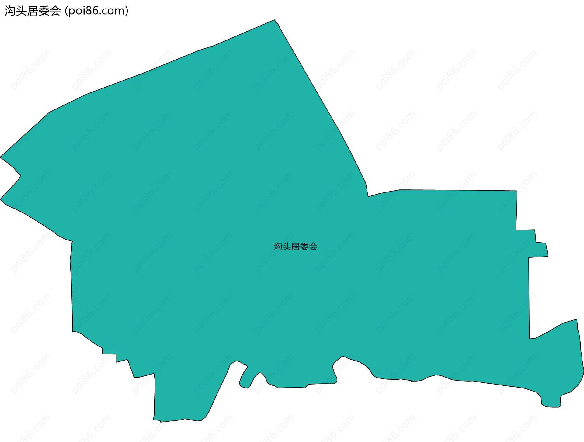 沟头居委会边界地图