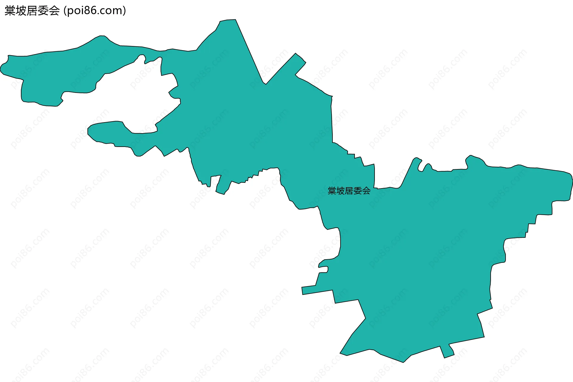 棠坡居委会边界地图