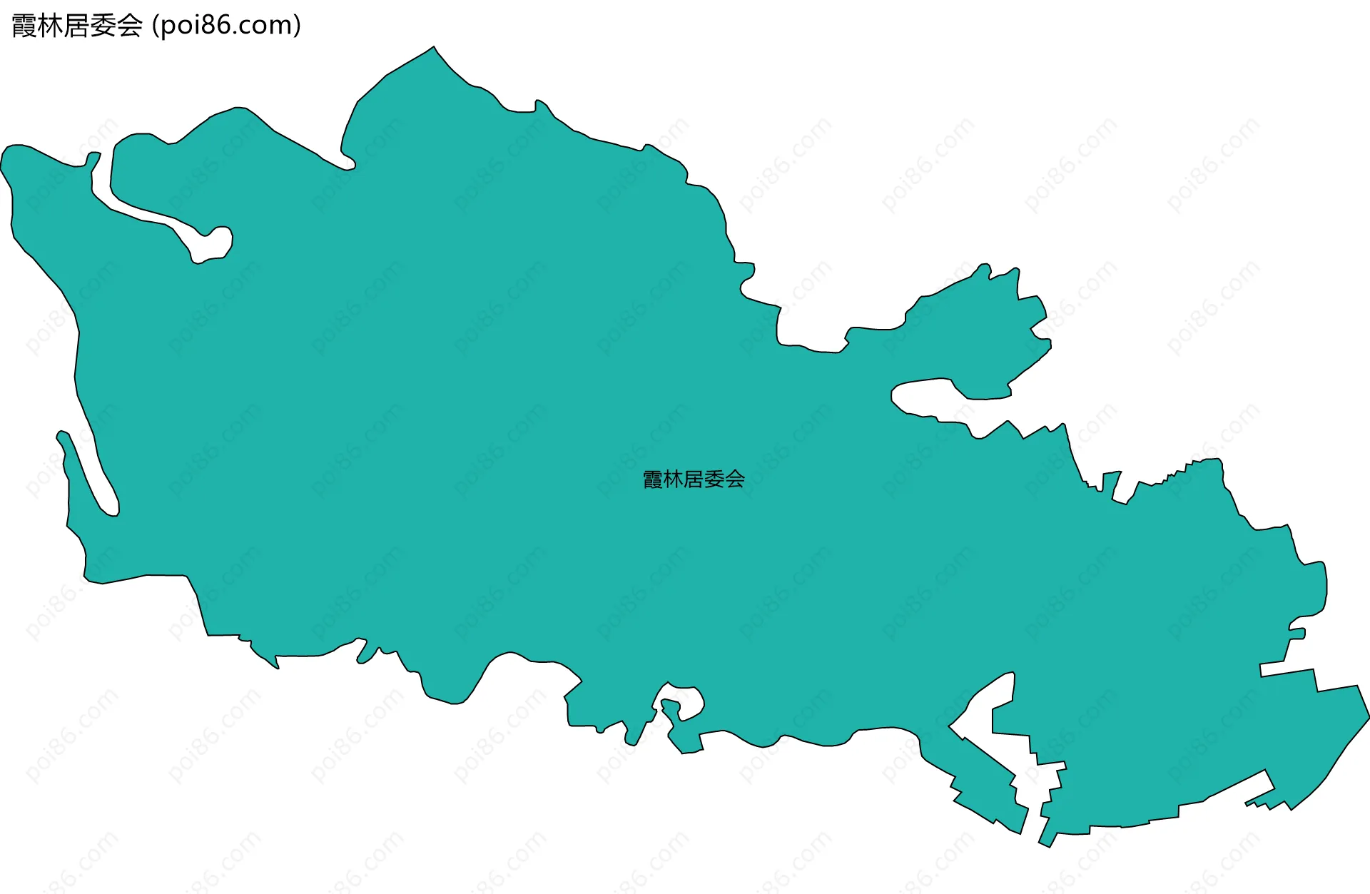 霞林居委会边界地图