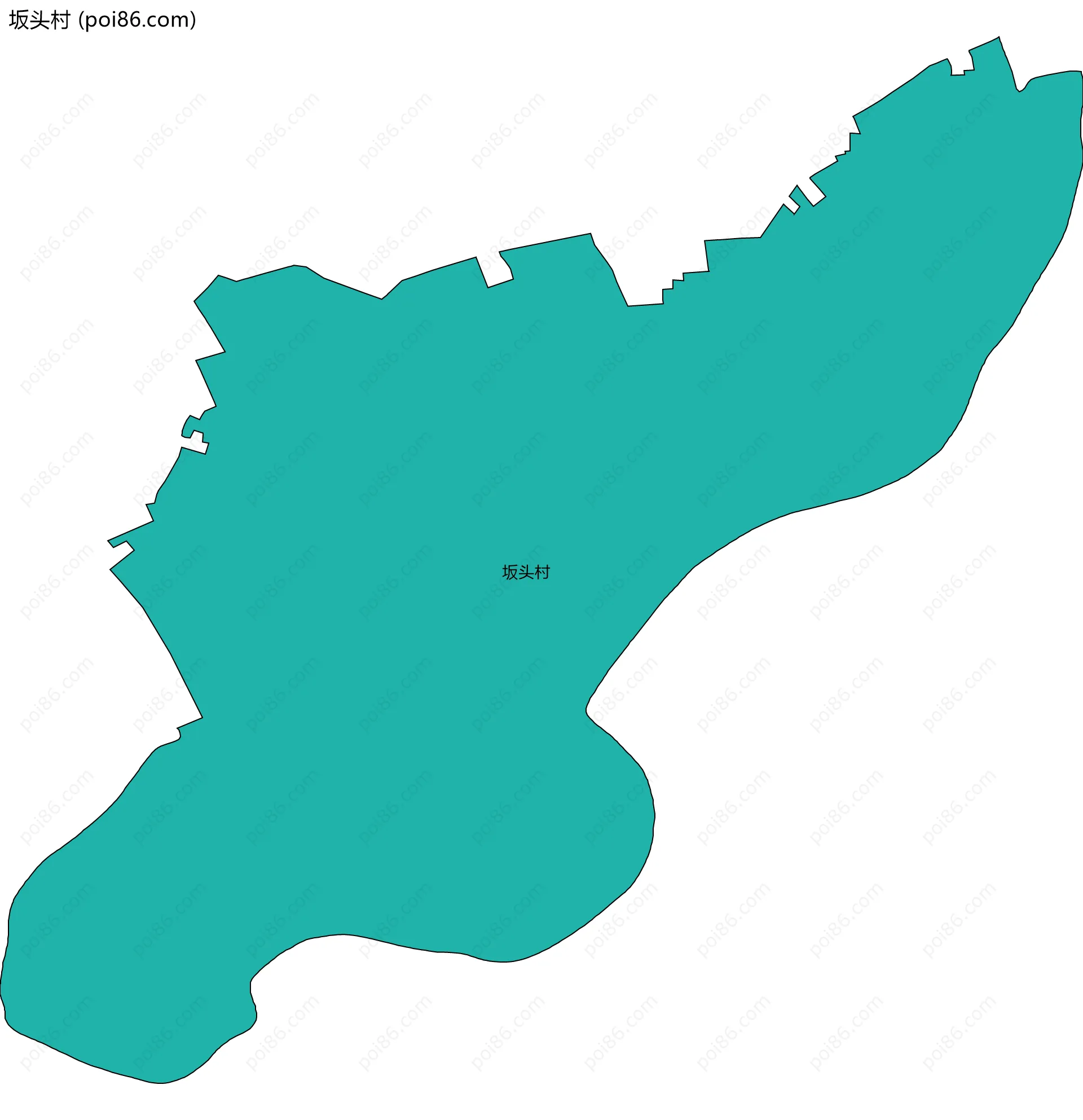 坂头村边界地图