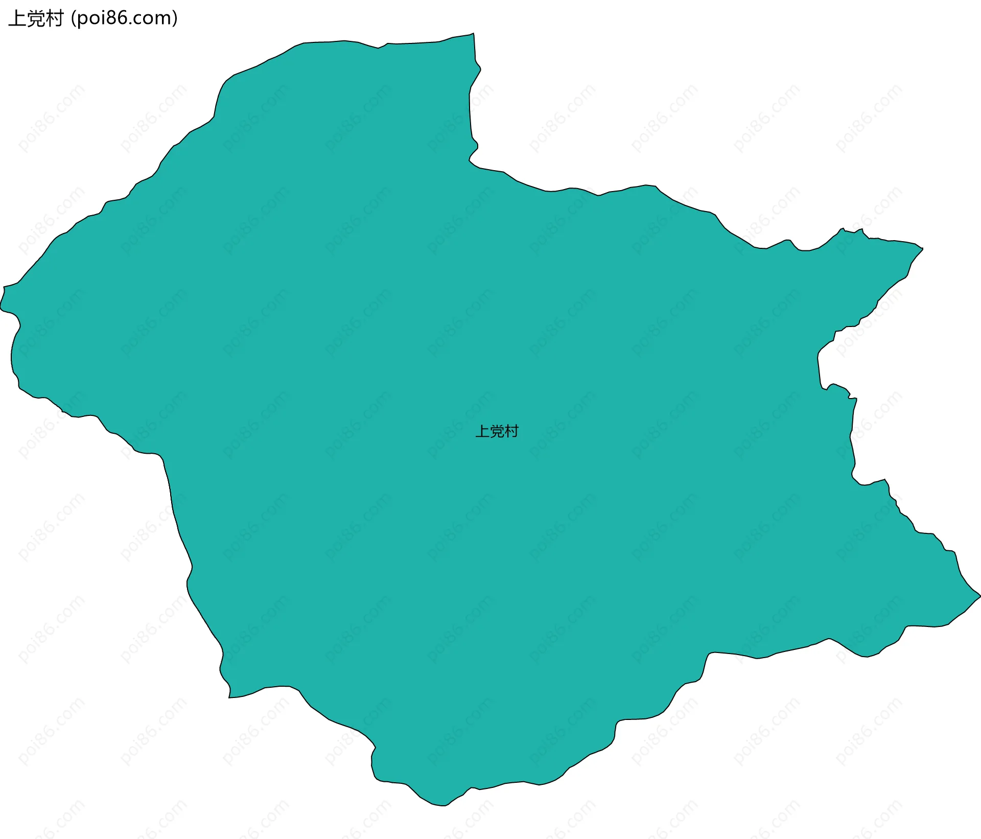 上党村边界地图