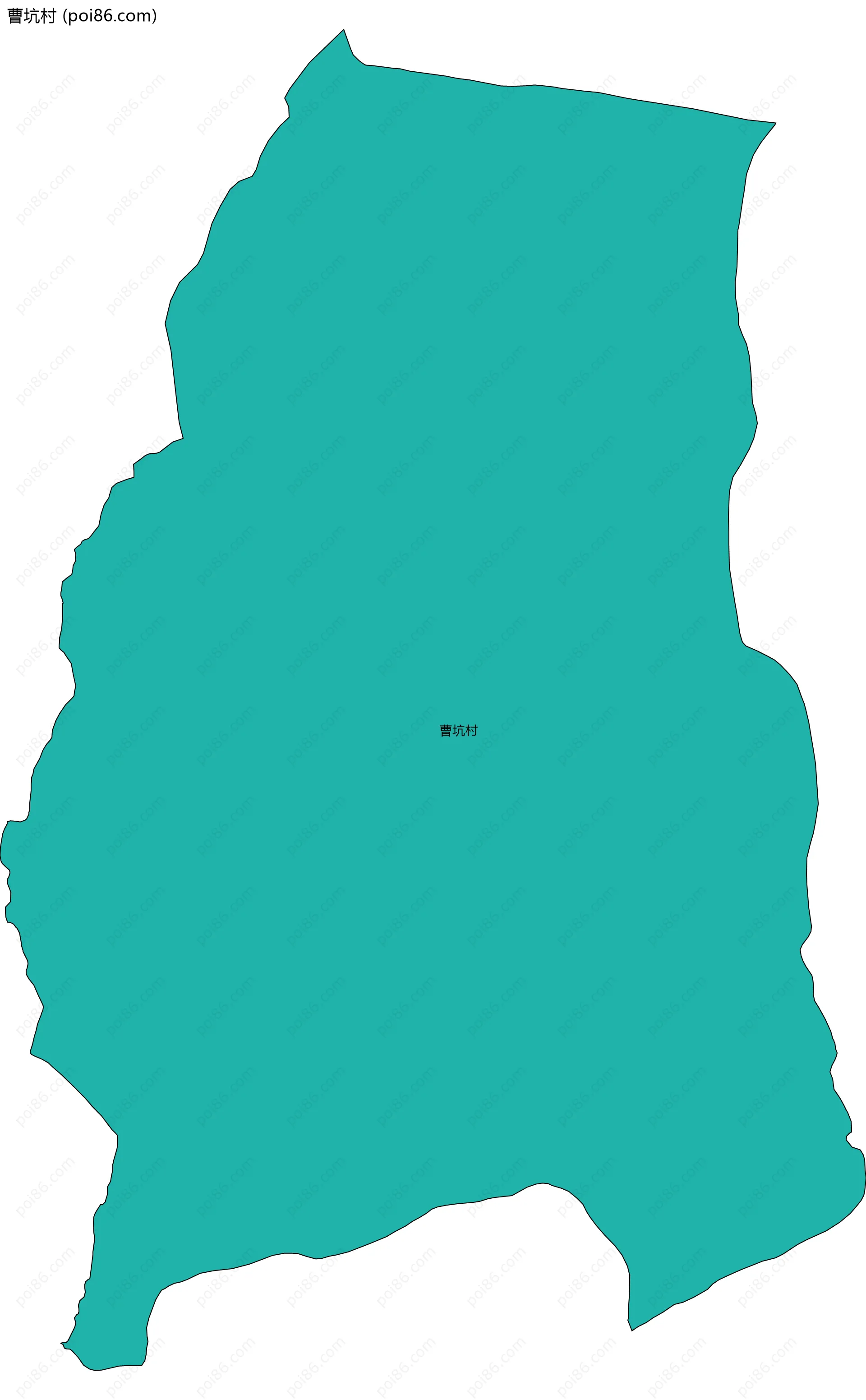 曹坑村边界地图