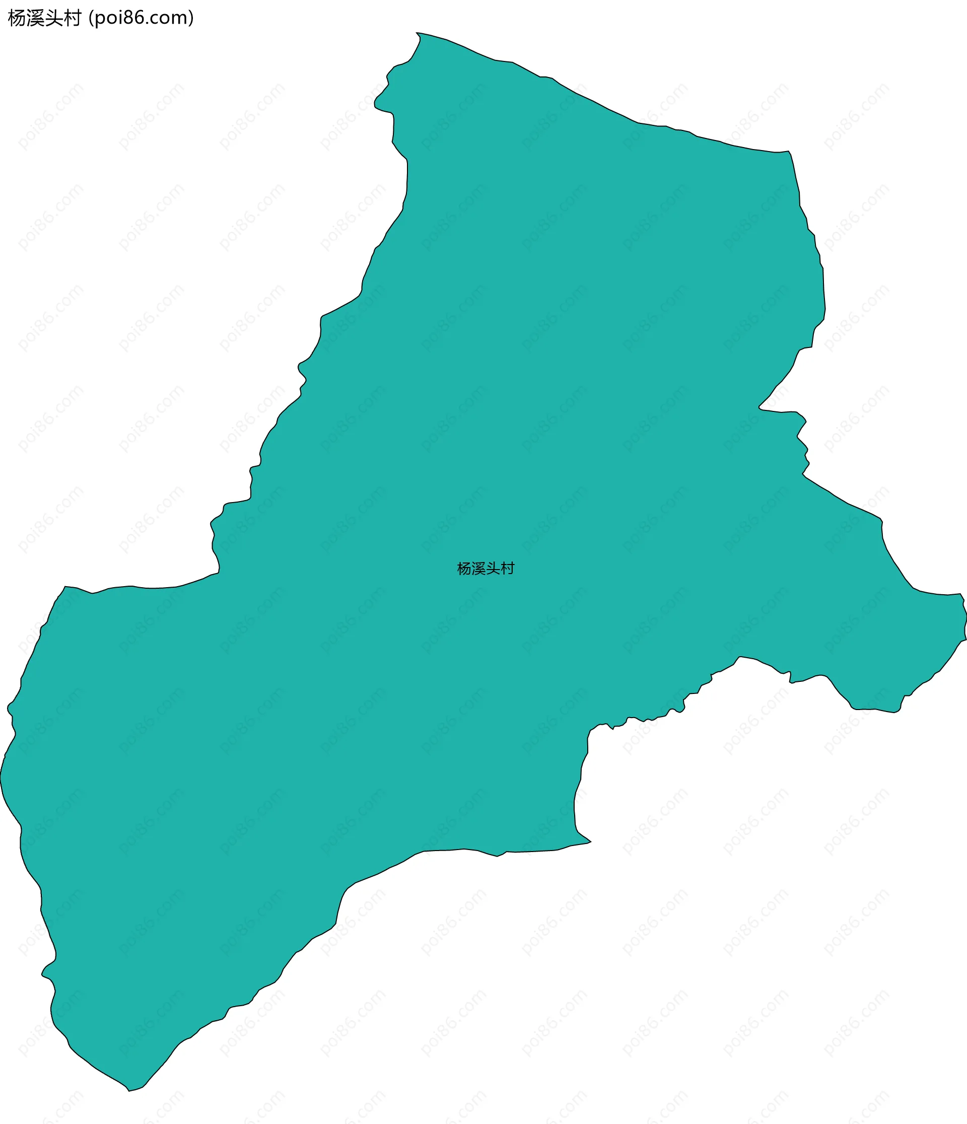 杨溪头村边界地图