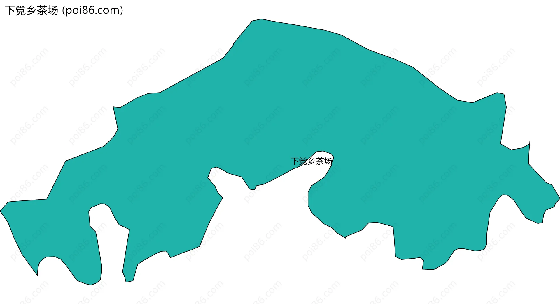 下党乡茶场边界地图