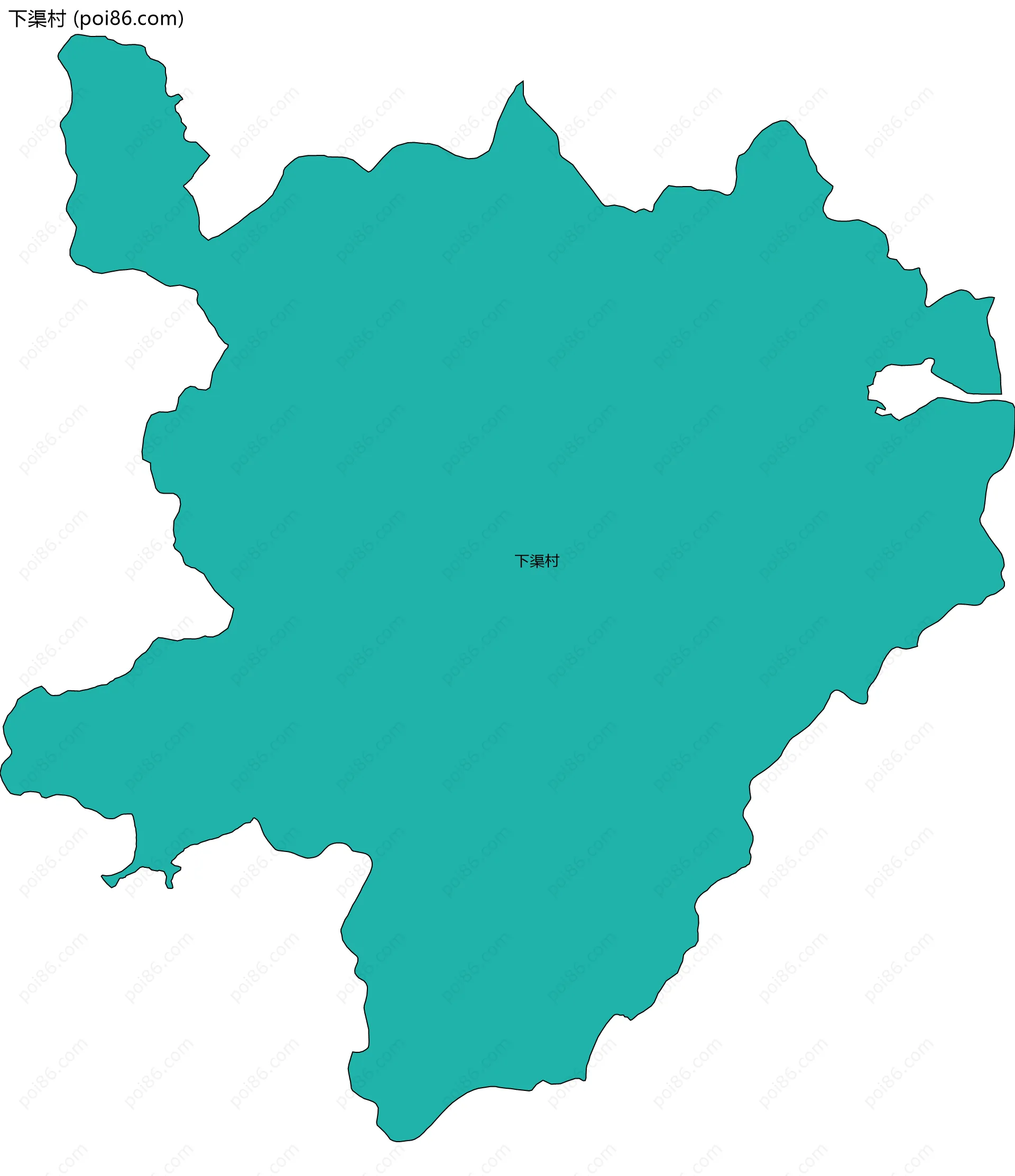 下渠村边界地图