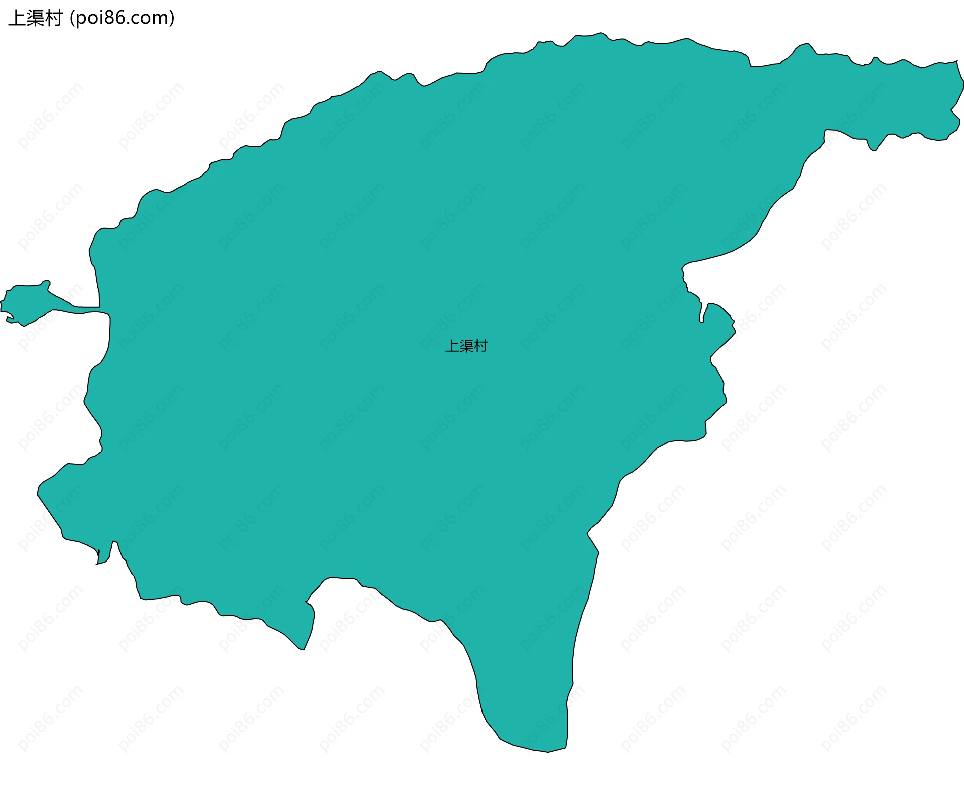 上渠村边界地图