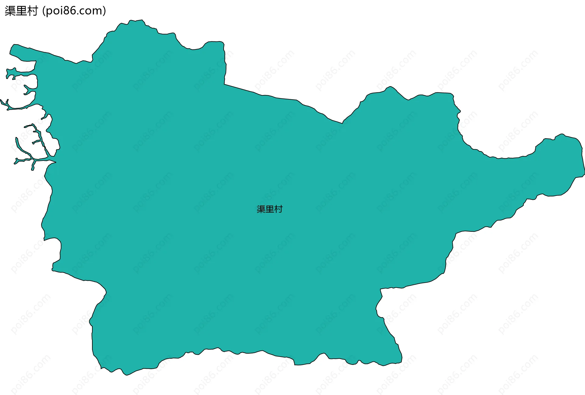 渠里村边界地图