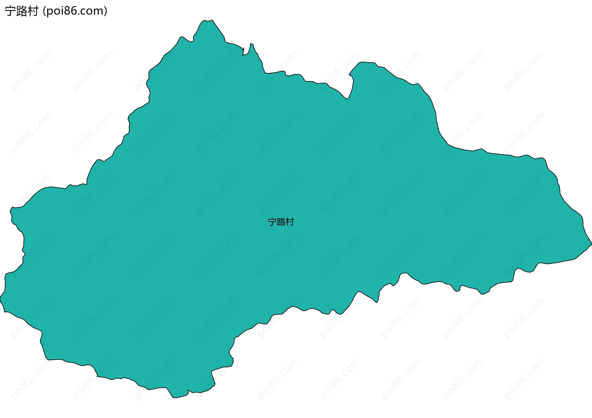 宁路村边界地图