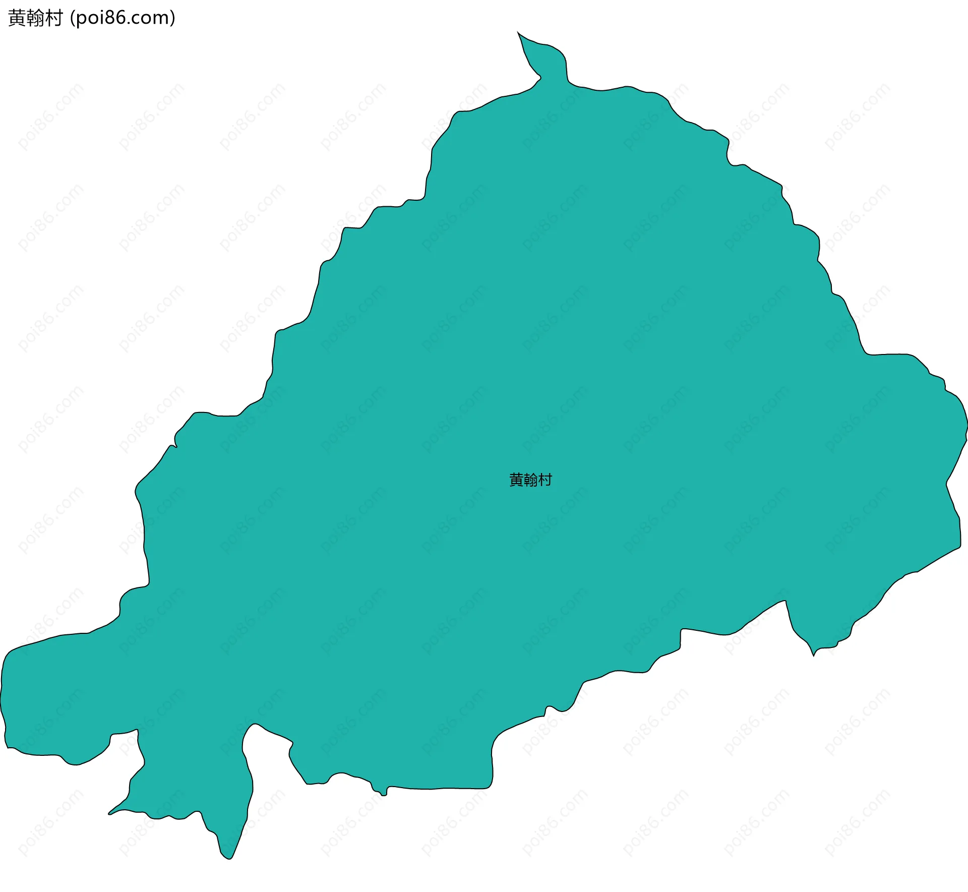 黄翰村边界地图