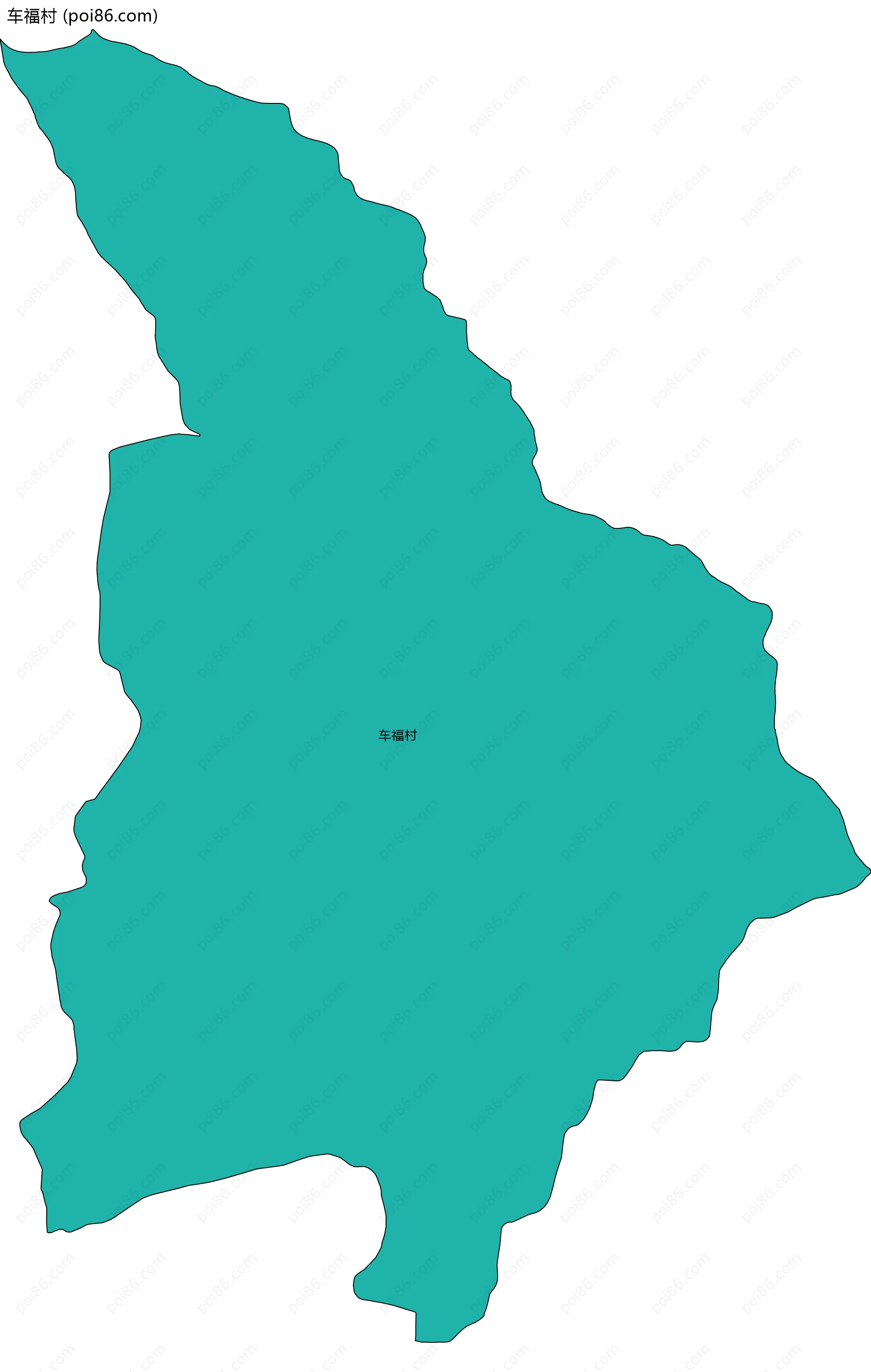 车福村边界地图