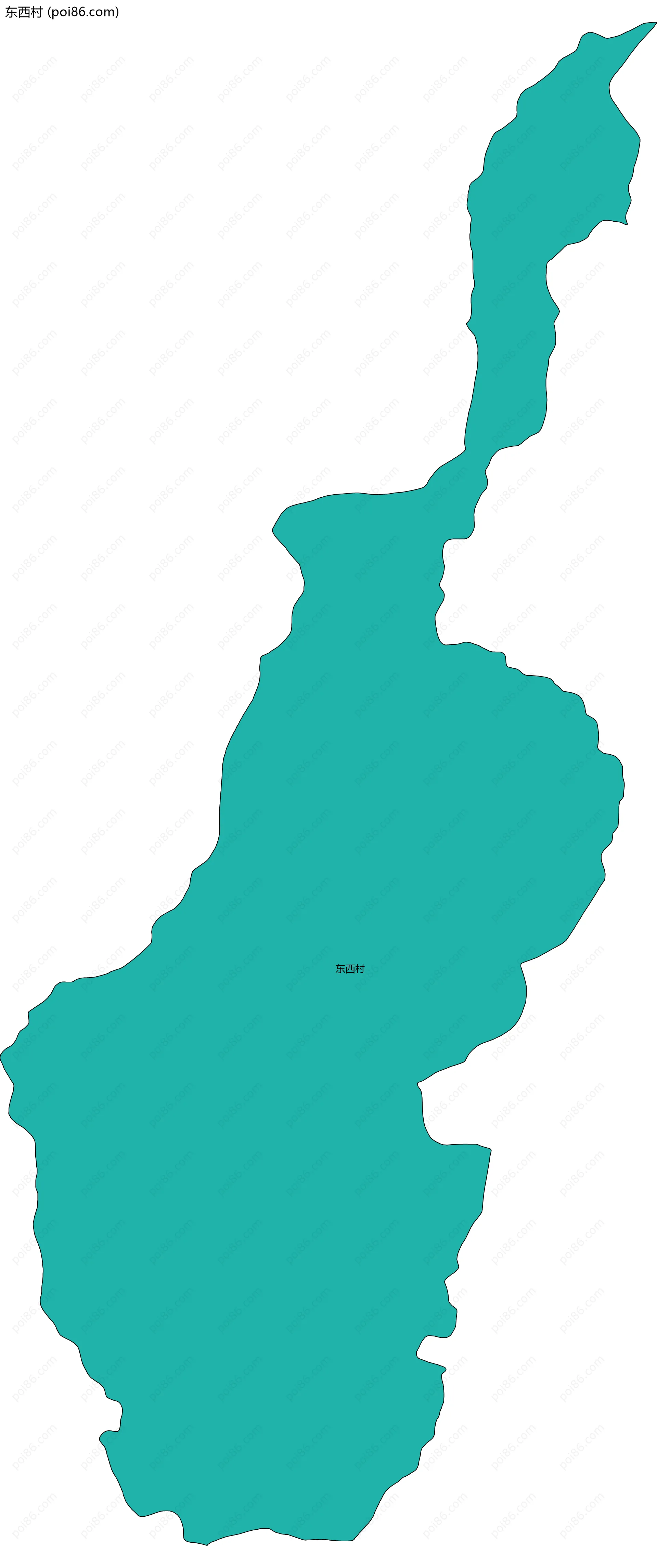 东西村边界地图