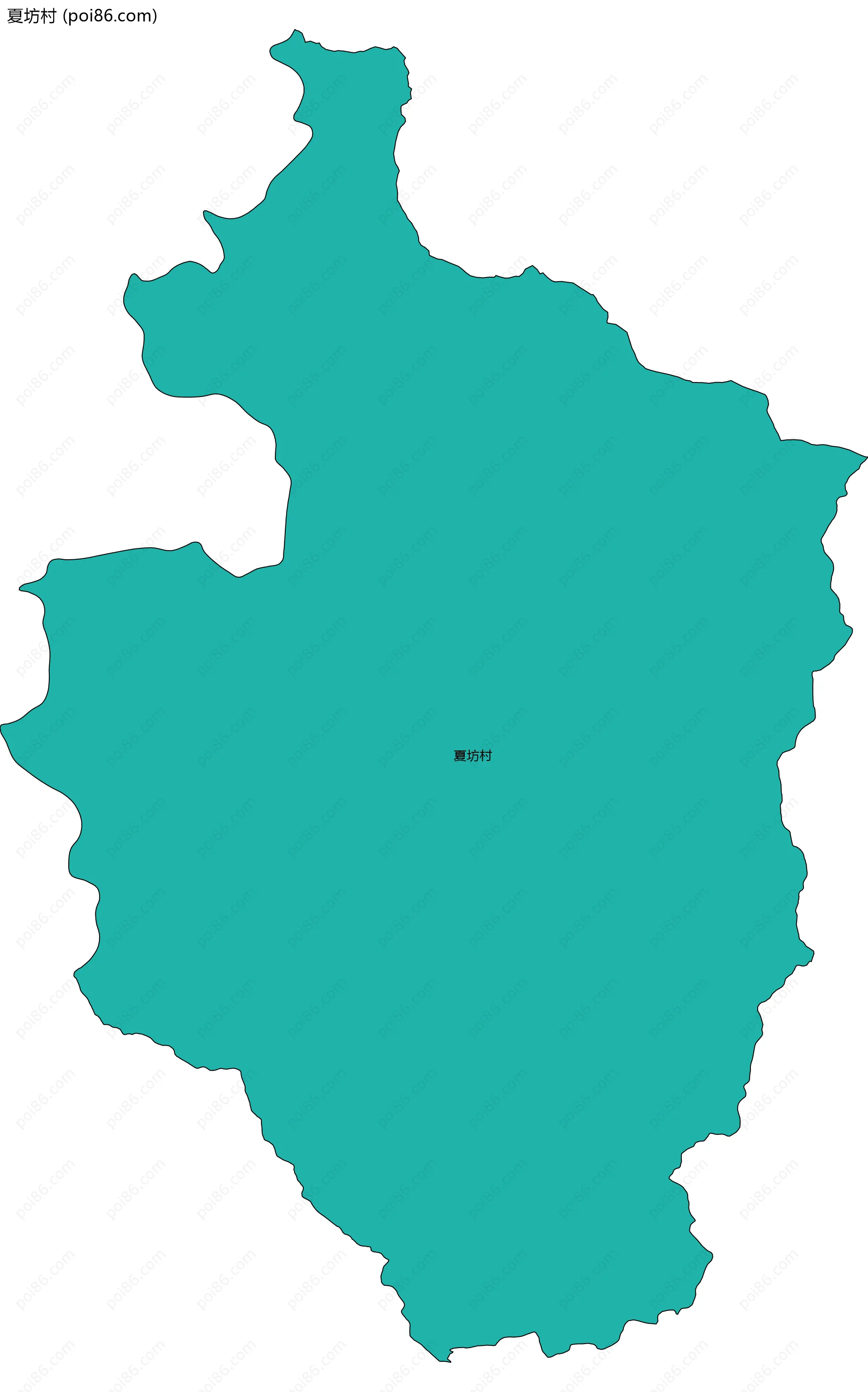 夏坊村边界地图