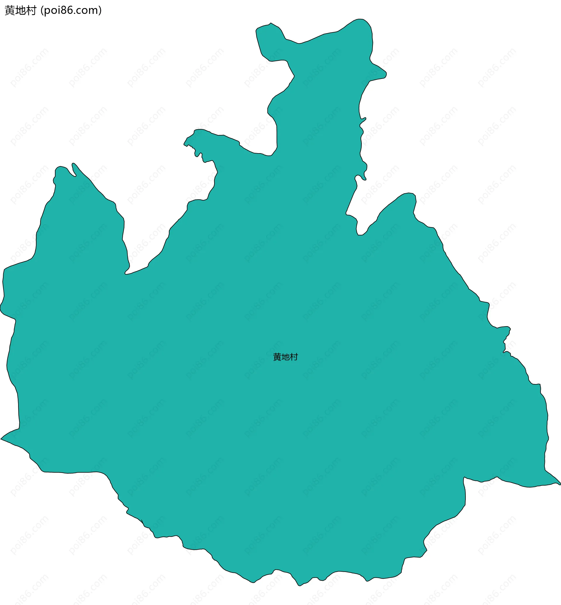 黄地村边界地图