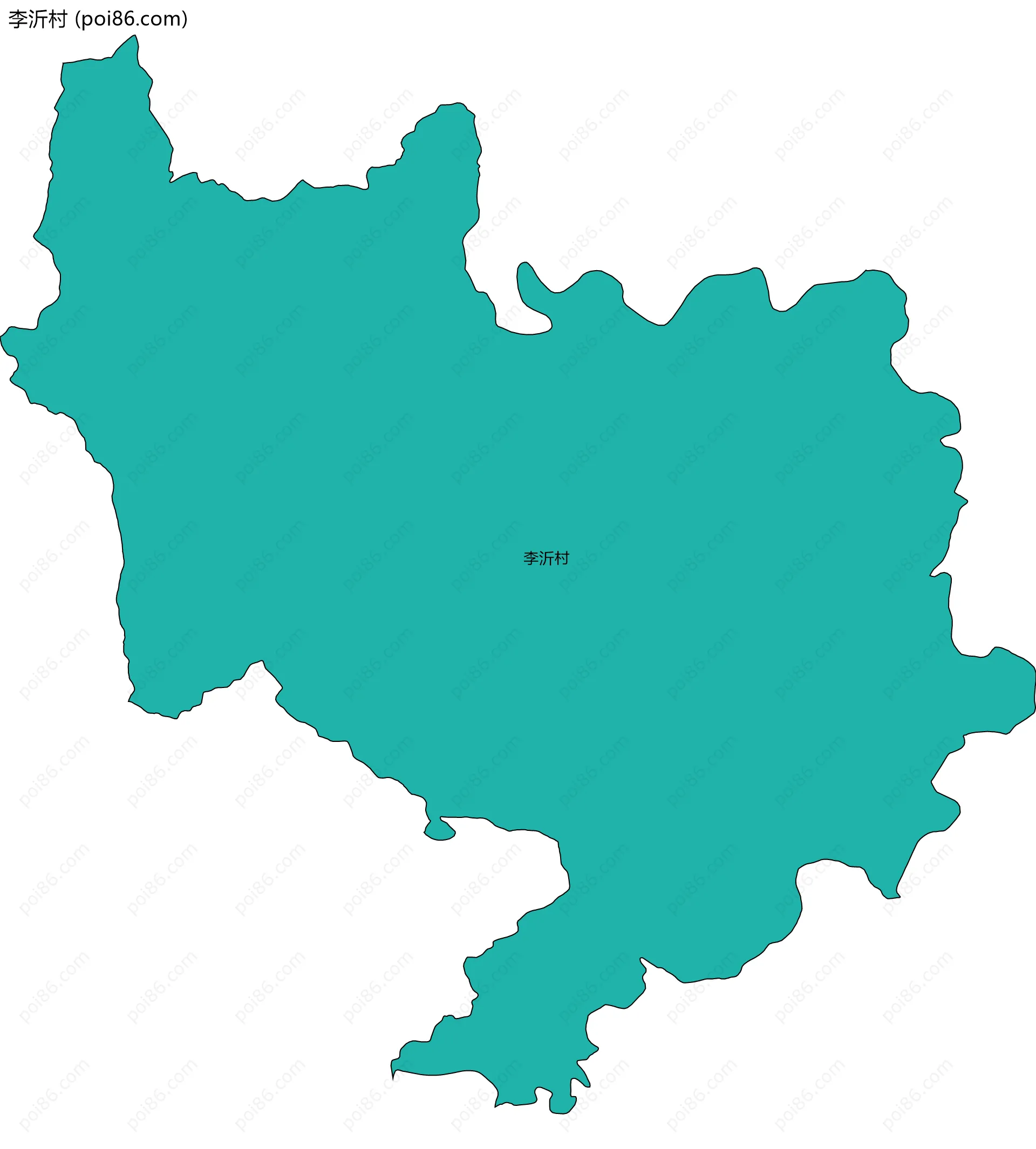 李沂村边界地图