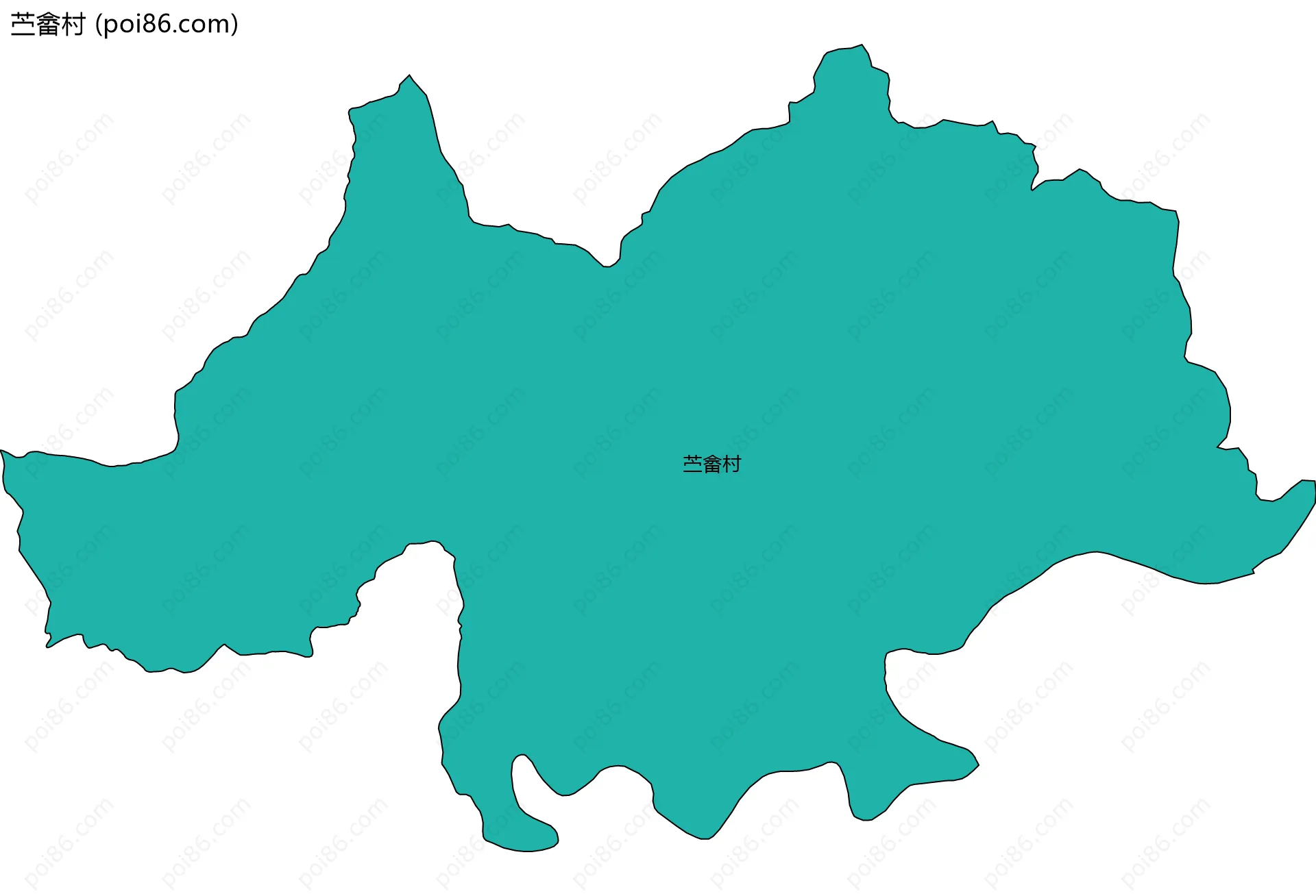 苎畲村边界地图