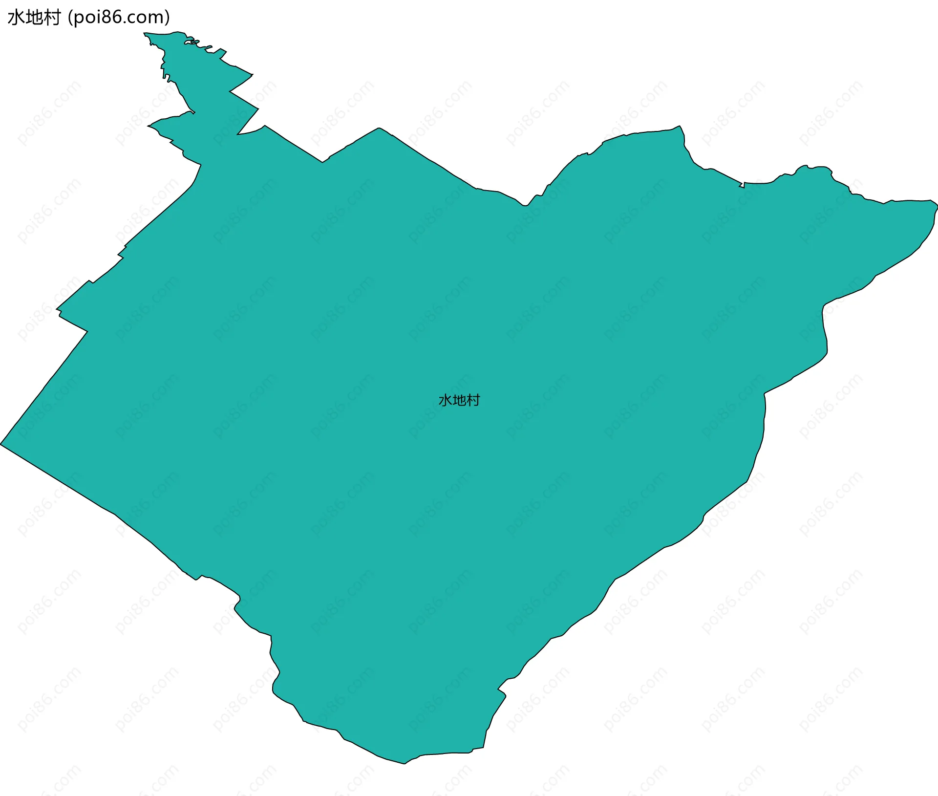 水地村边界地图