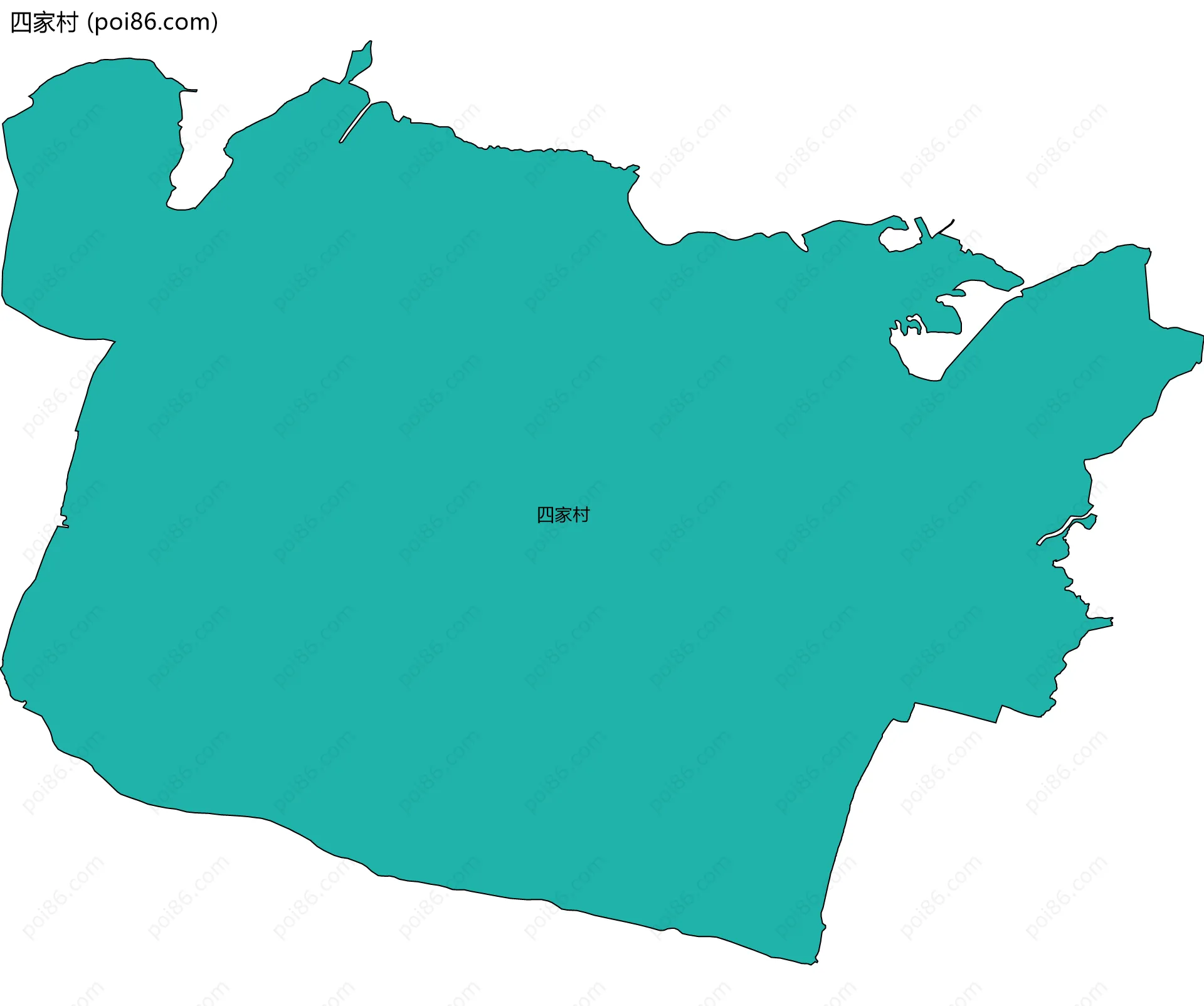 四家村边界地图