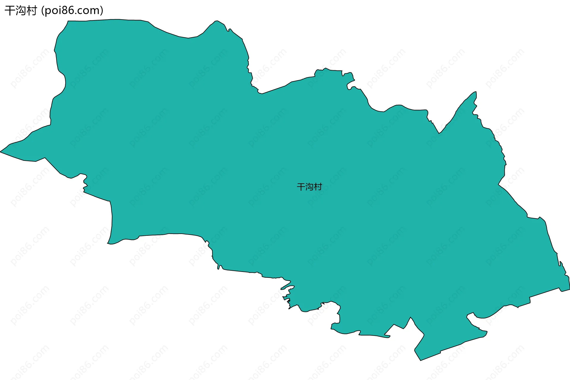 干沟村边界地图