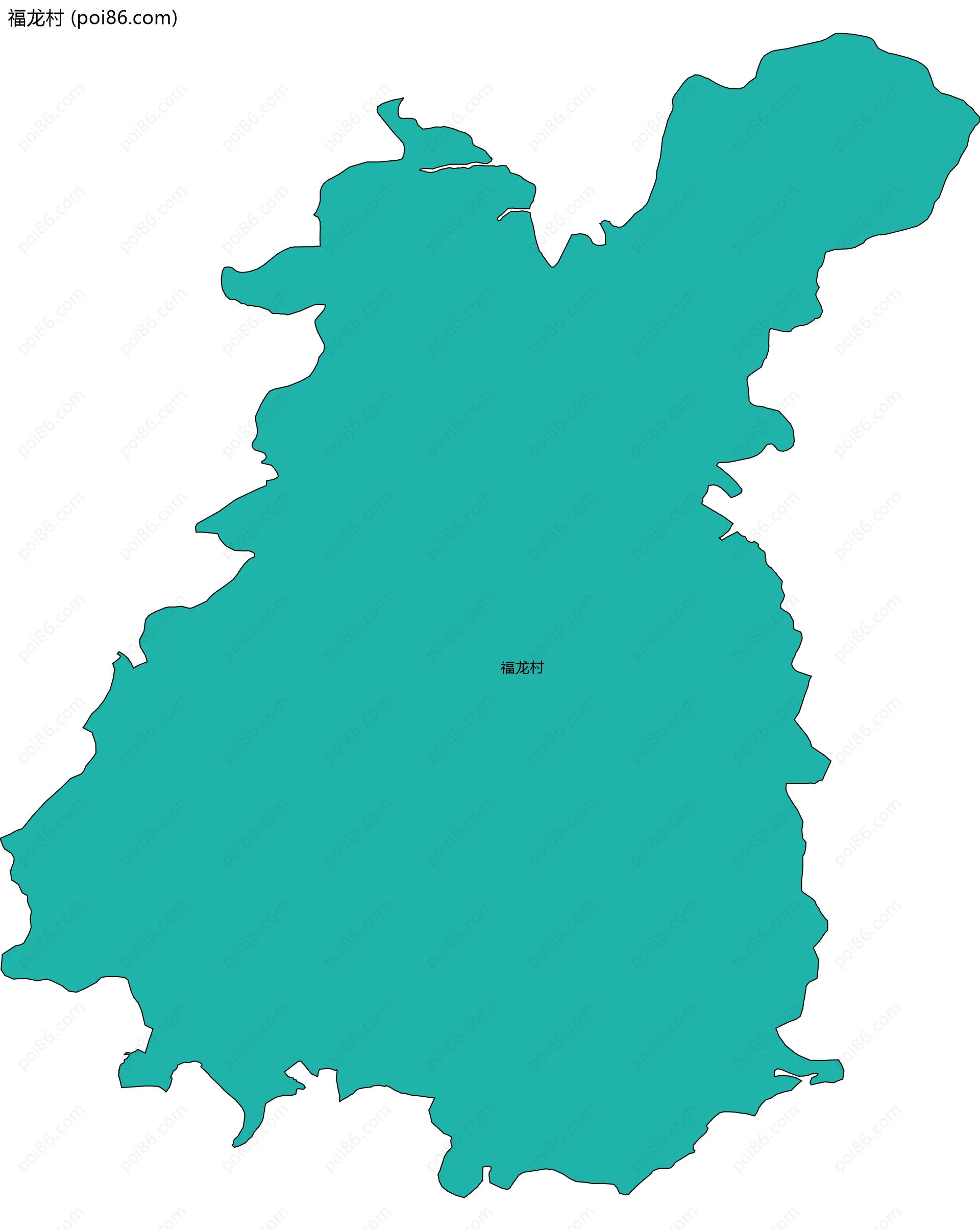 福龙村边界地图