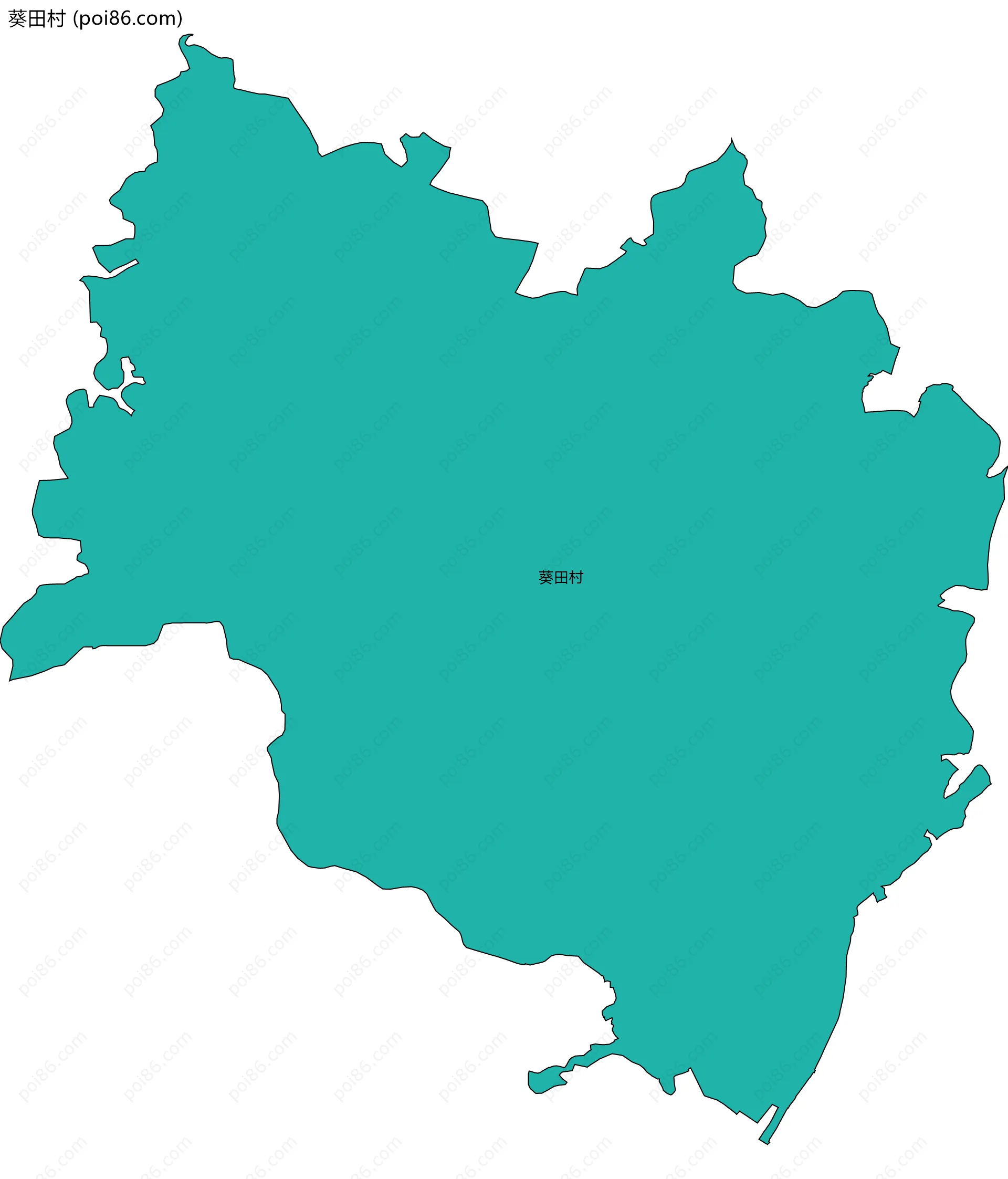 葵田村边界地图