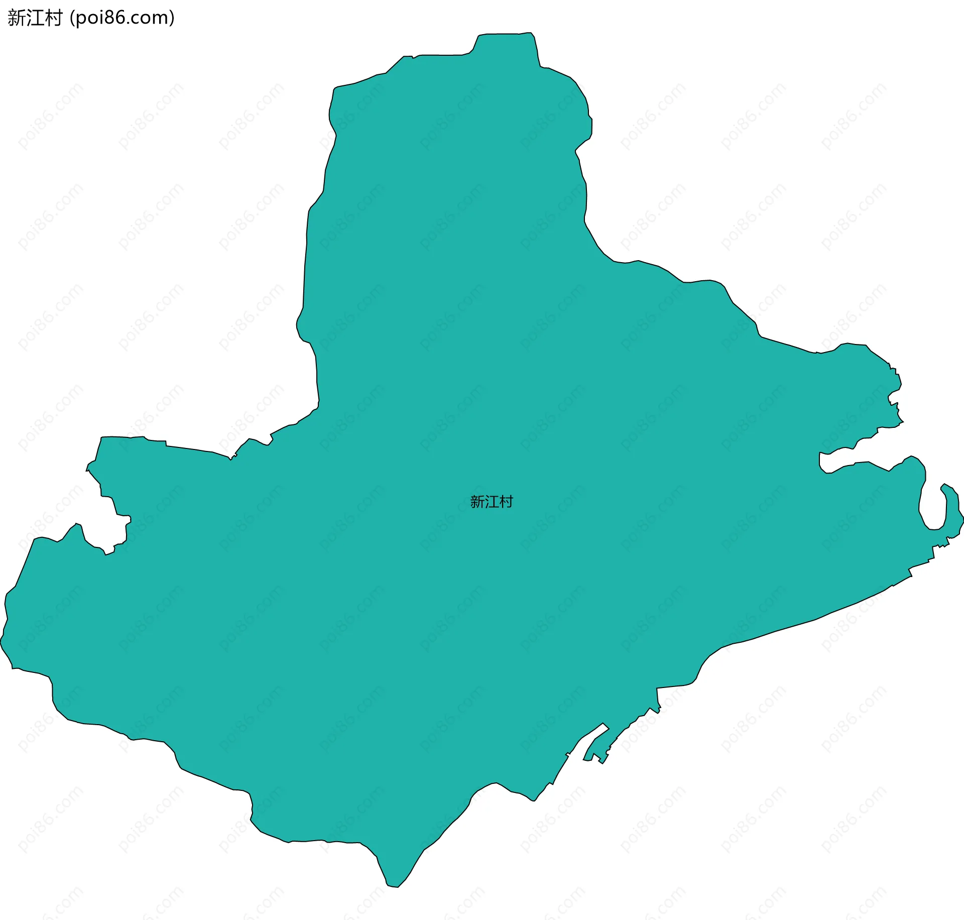 新江村边界地图