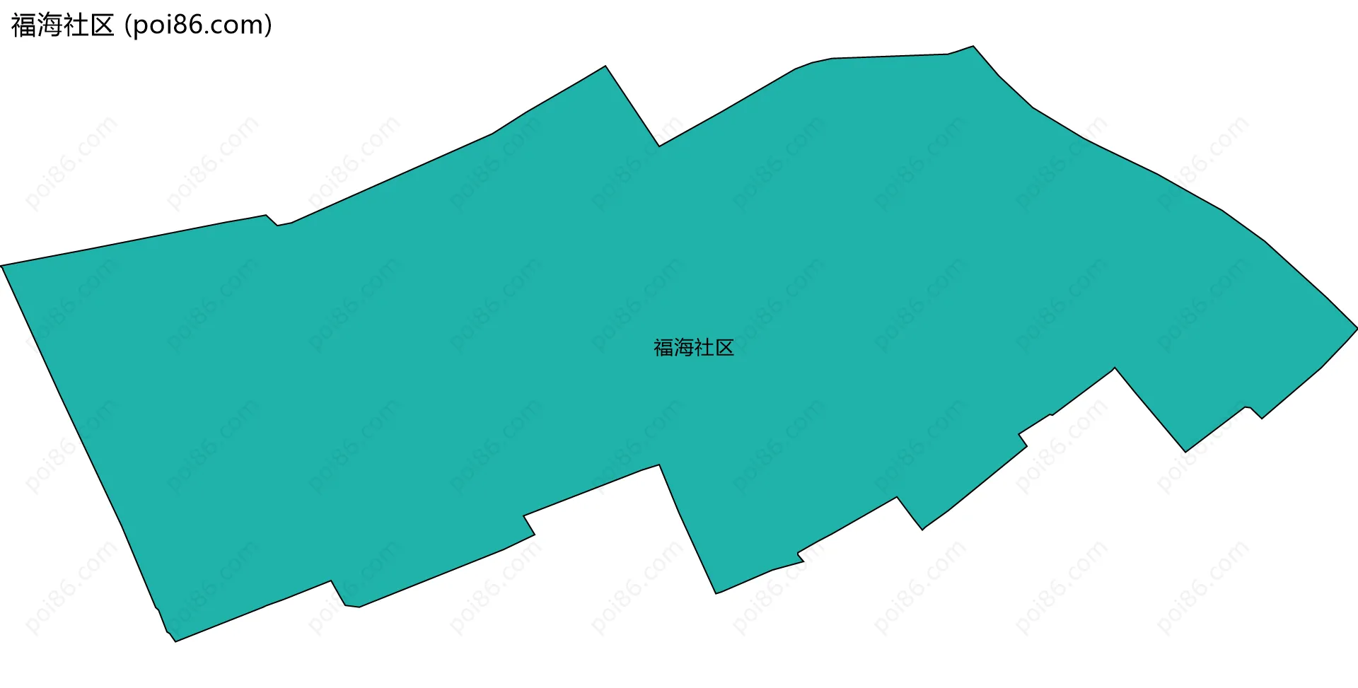 福海社区边界地图