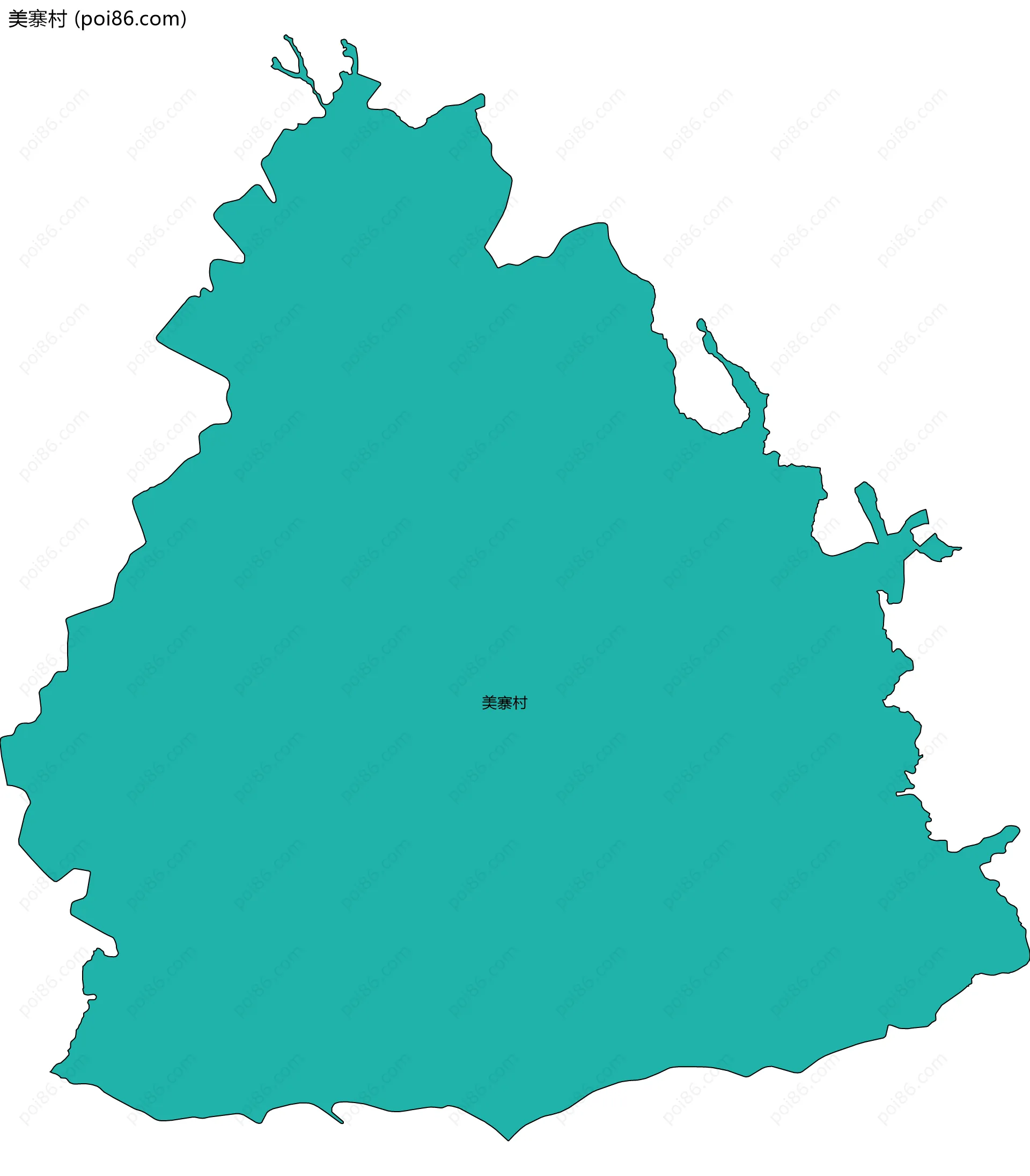 美寨村边界地图