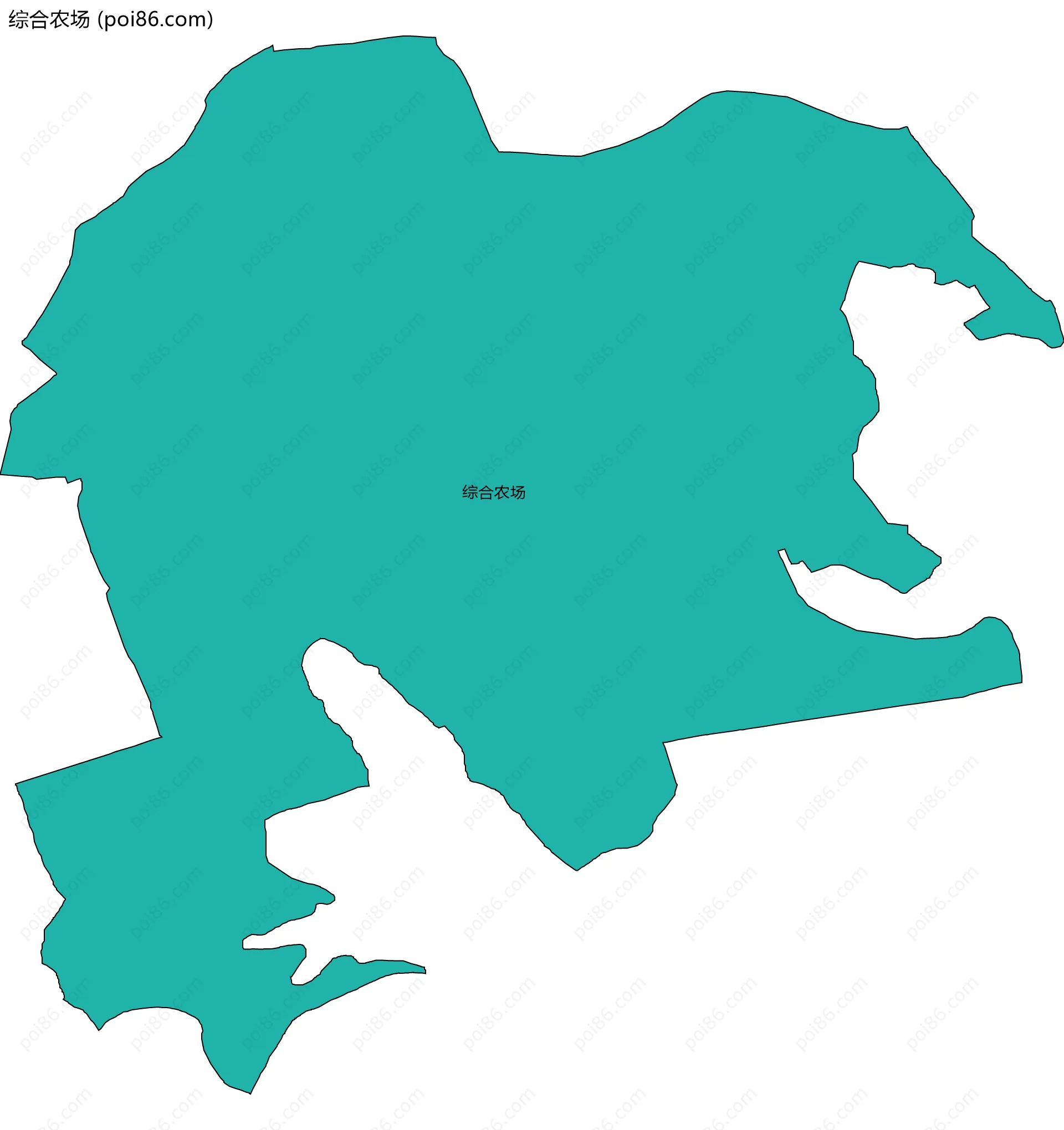 综合农场边界地图