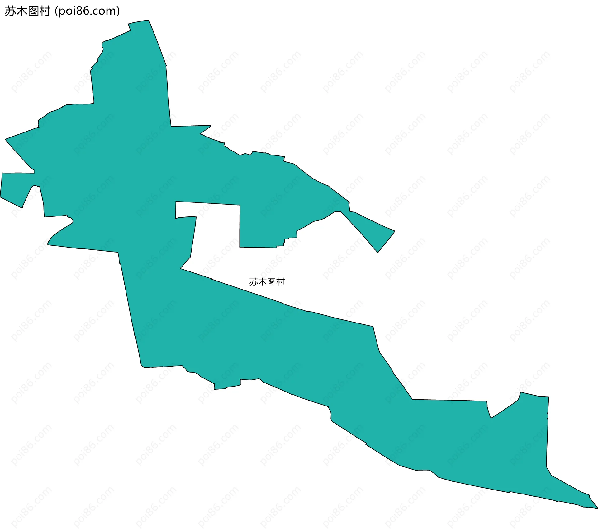 苏木图村边界地图