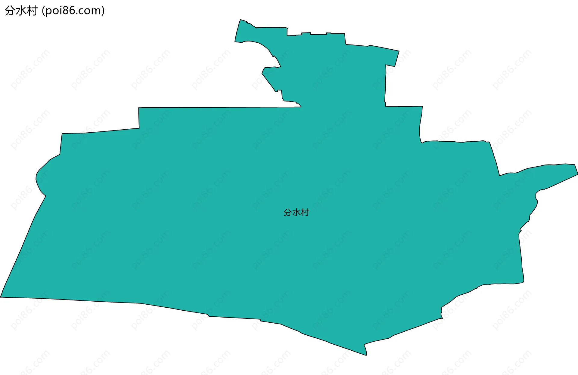 分水村边界地图