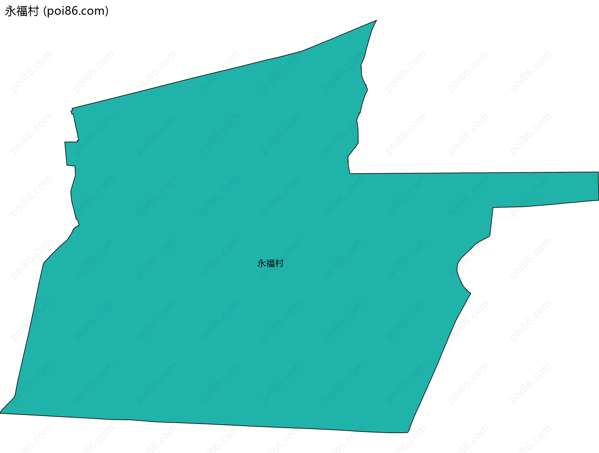 永福村边界地图