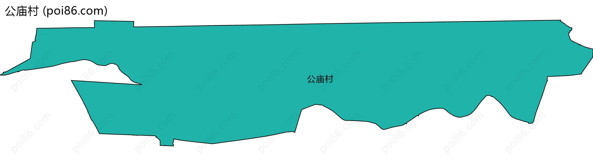 公庙村边界地图