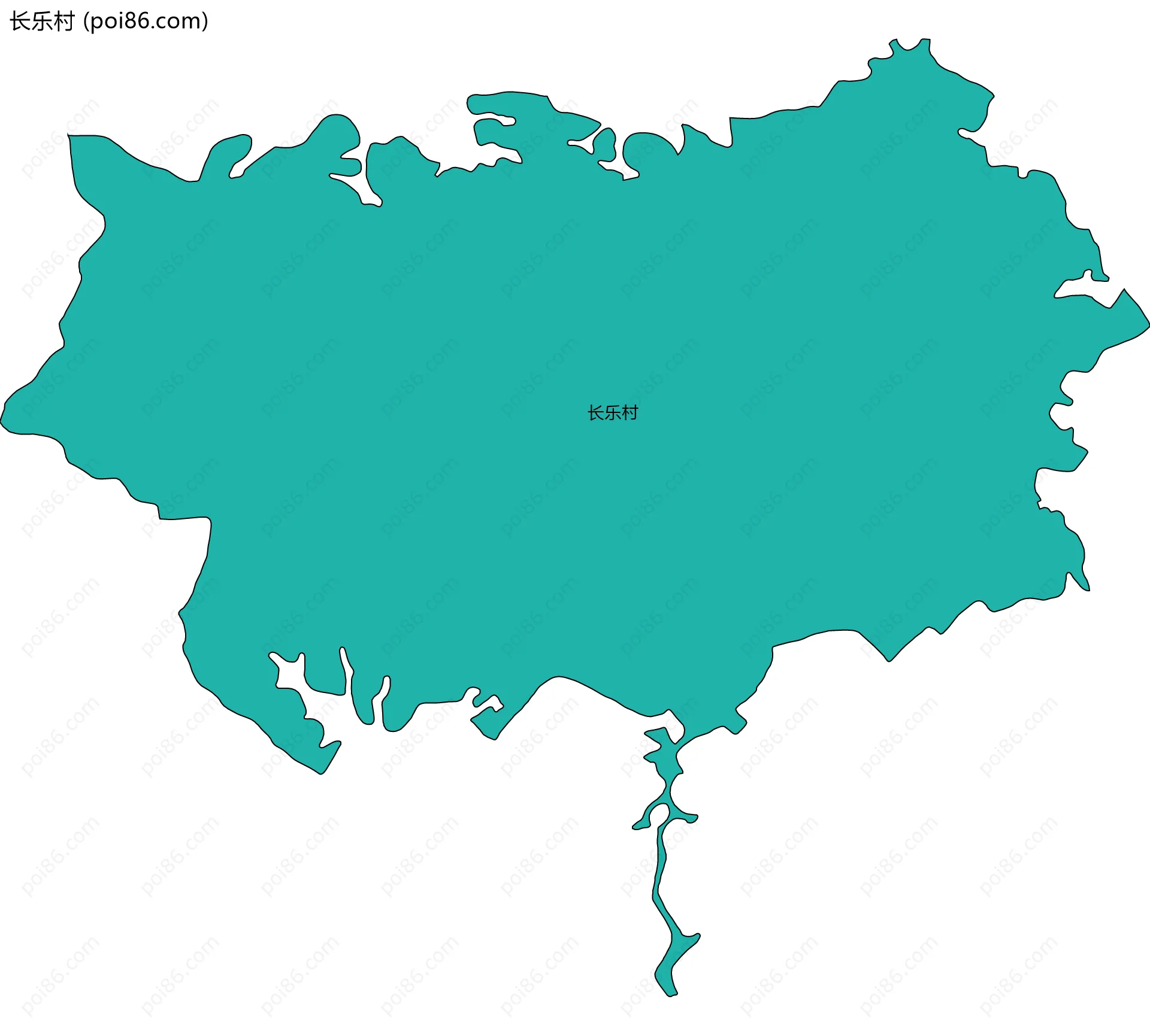 长乐村边界地图