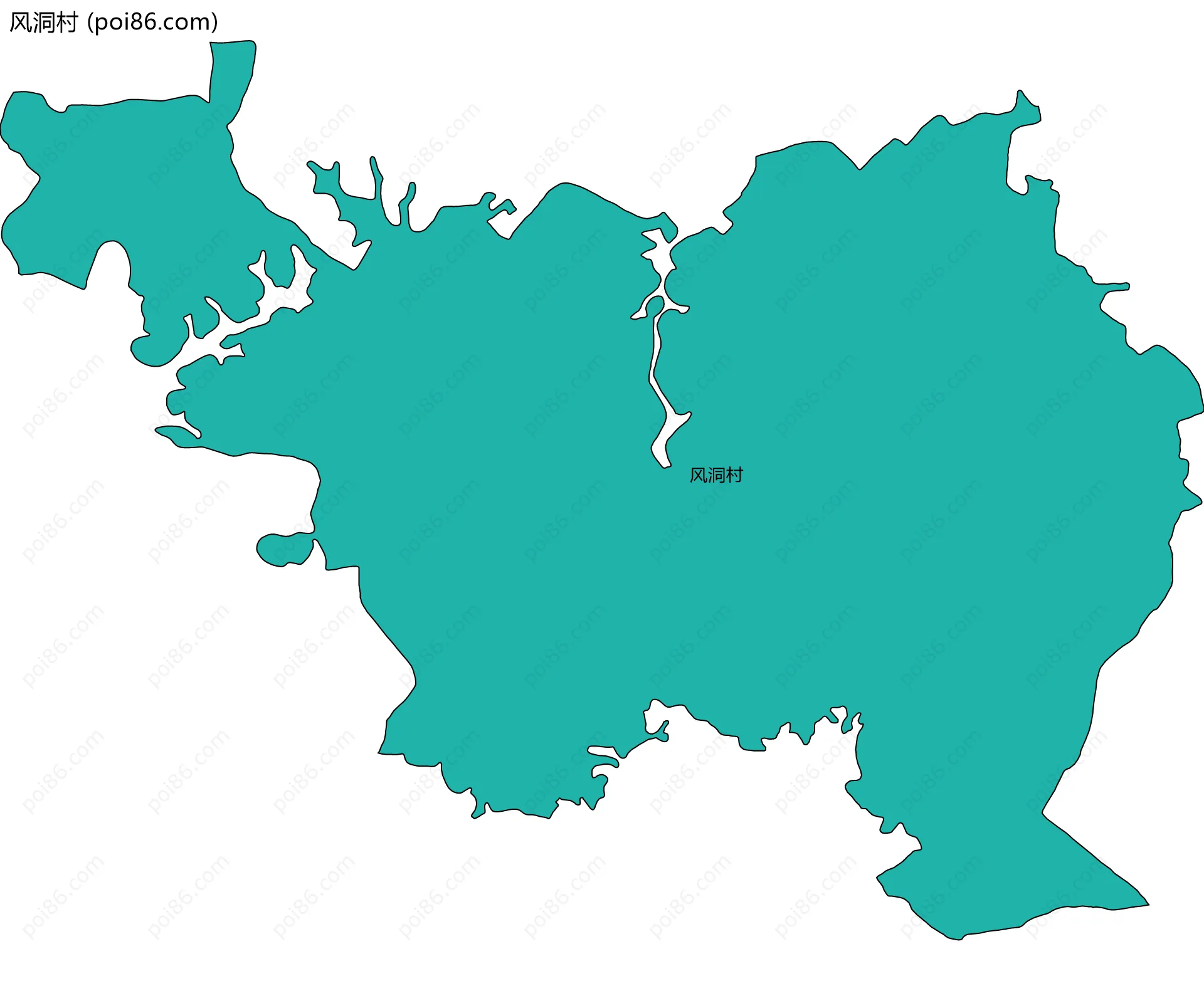 风洞村边界地图