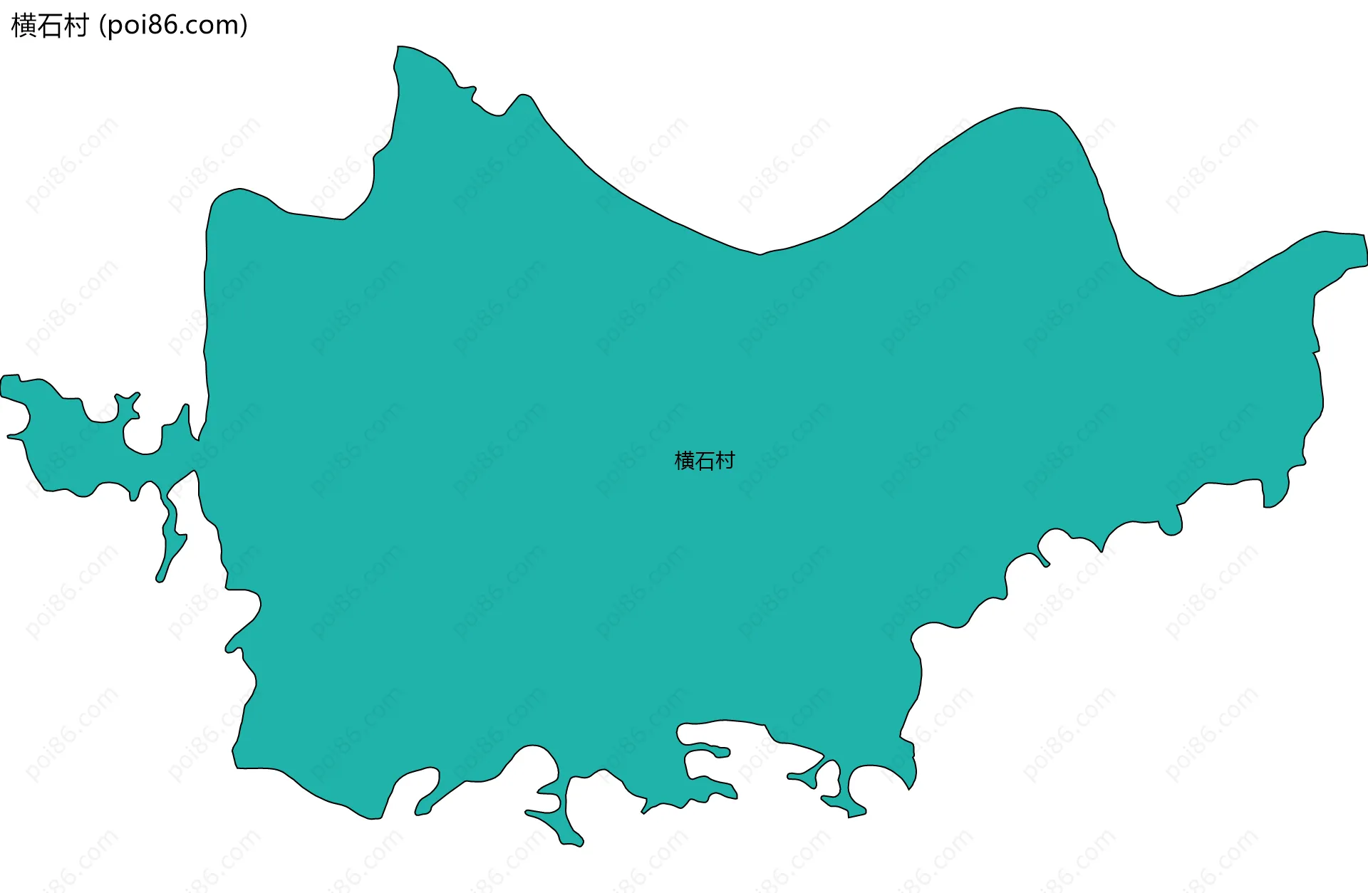 横石村边界地图