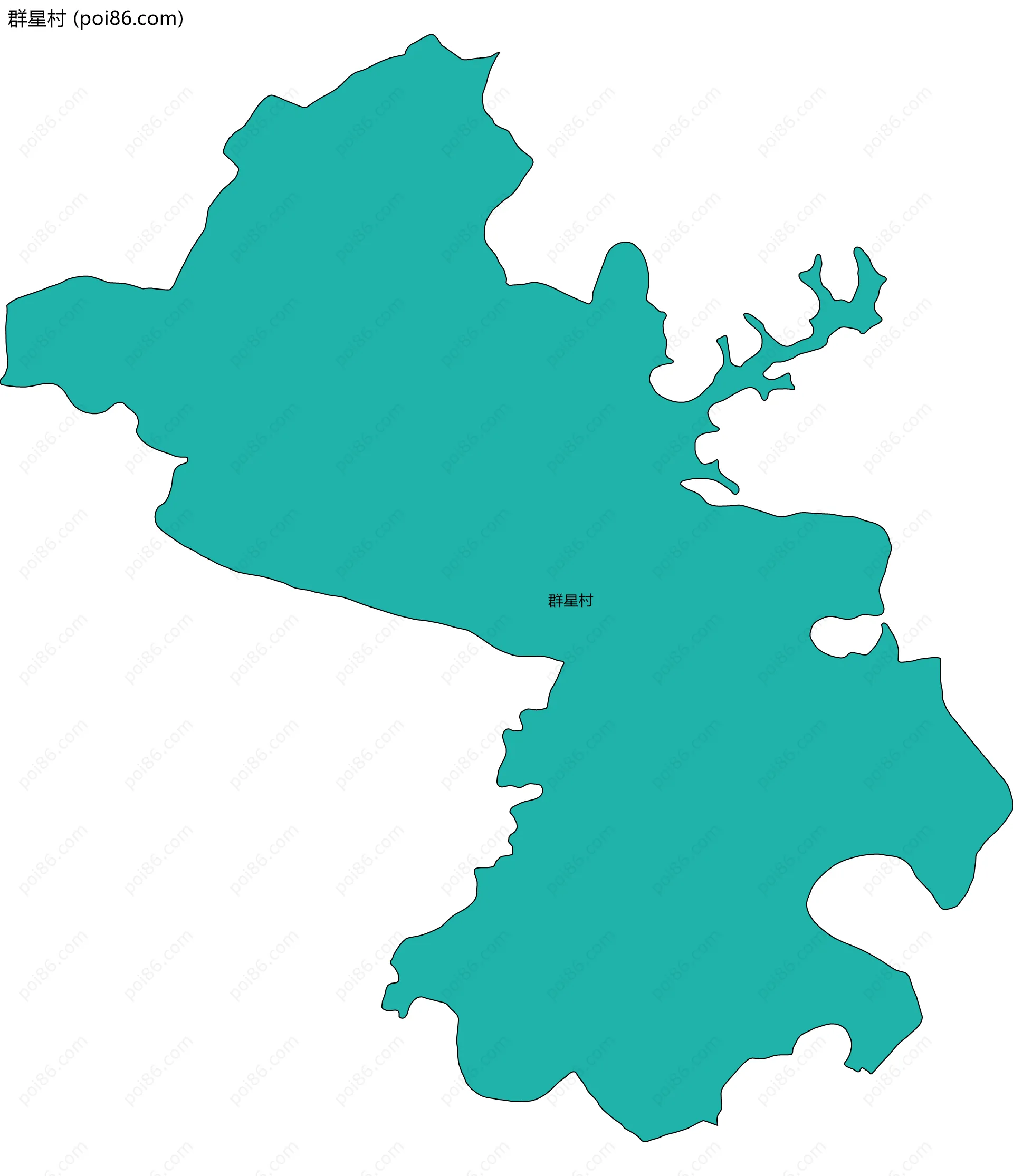 群星村边界地图