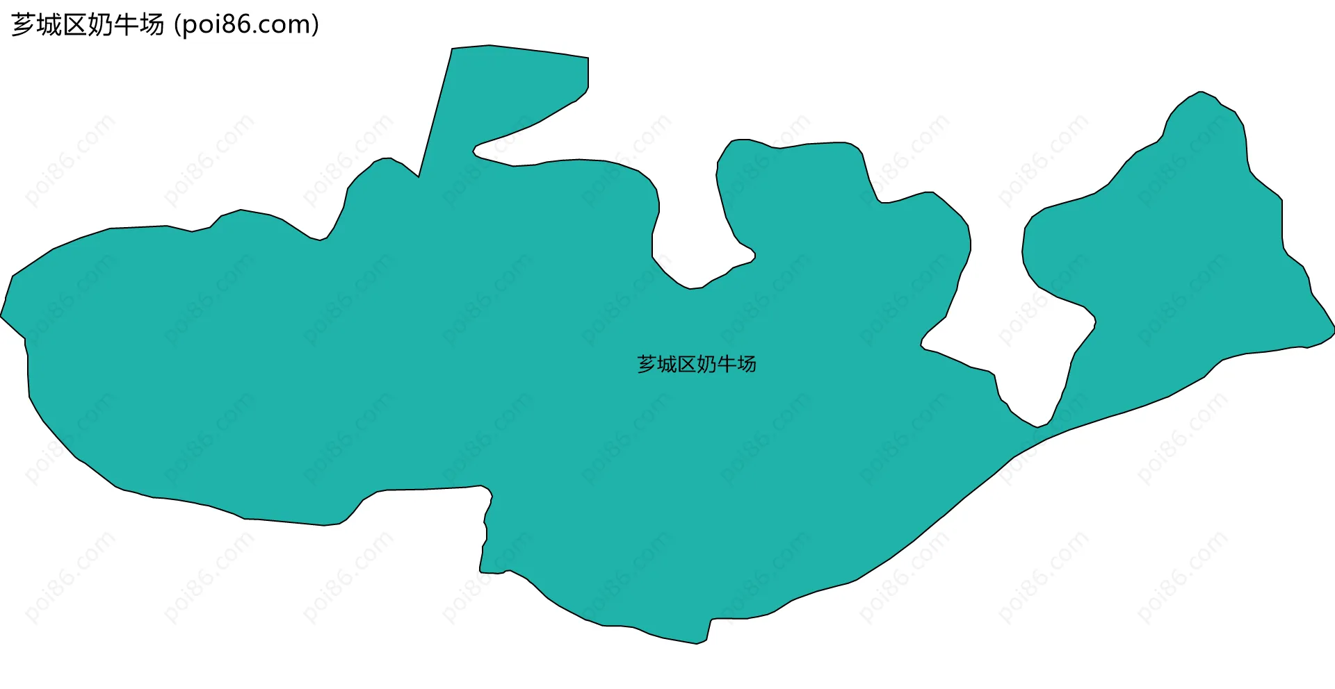 芗城区奶牛场边界地图