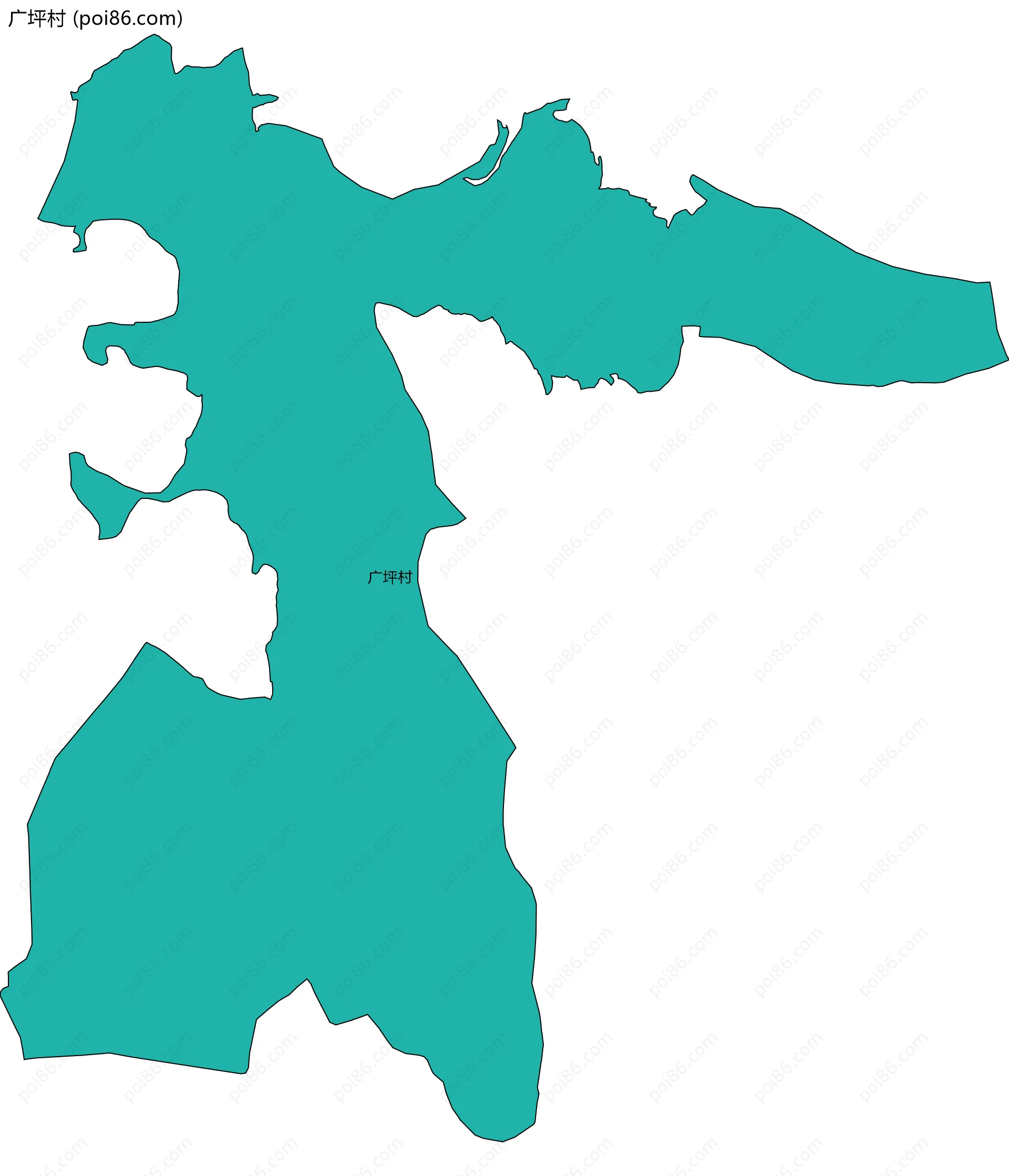 广坪村边界地图