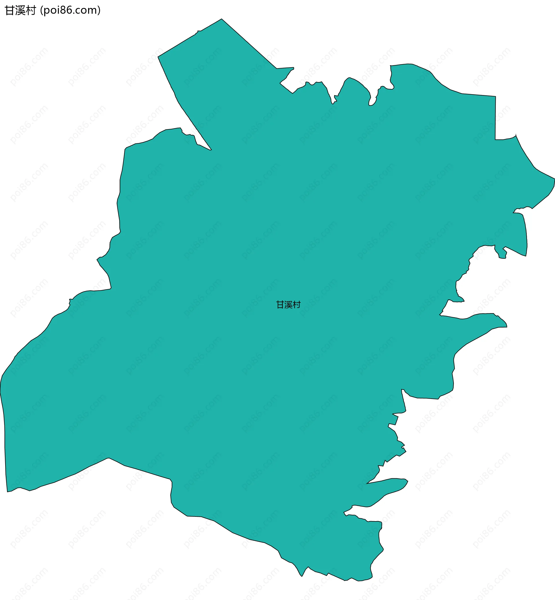 甘溪村边界地图