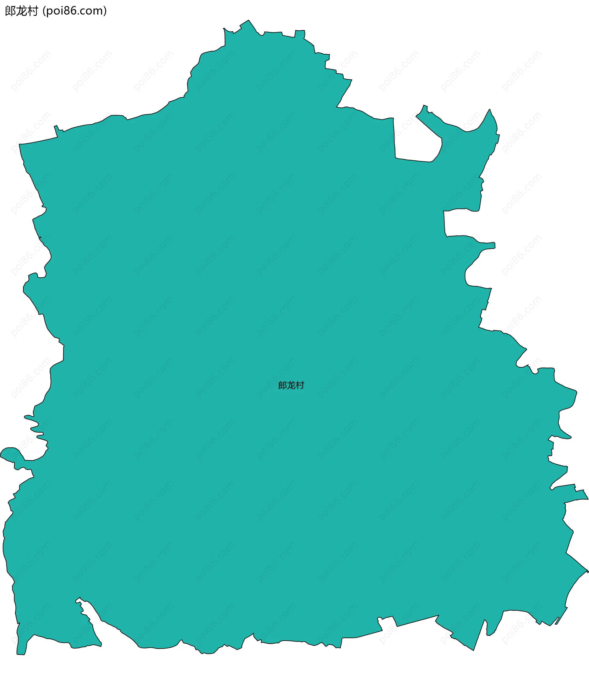 郎龙村边界地图