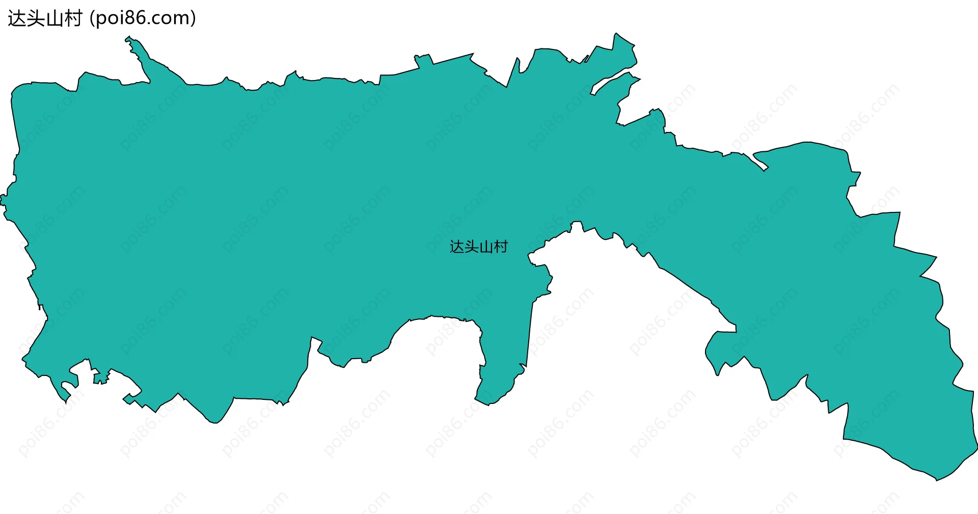 达头山村边界地图