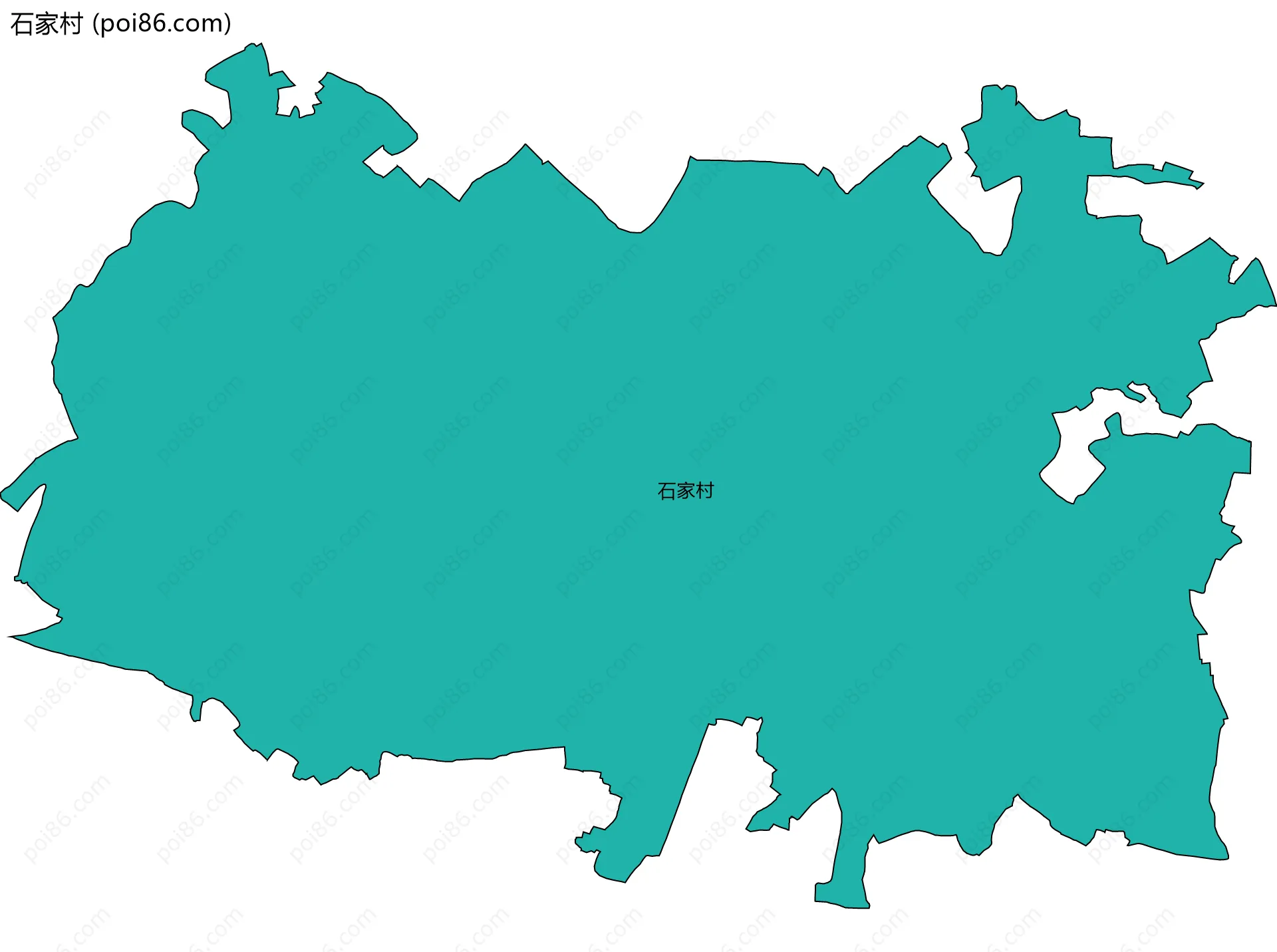 石家村边界地图