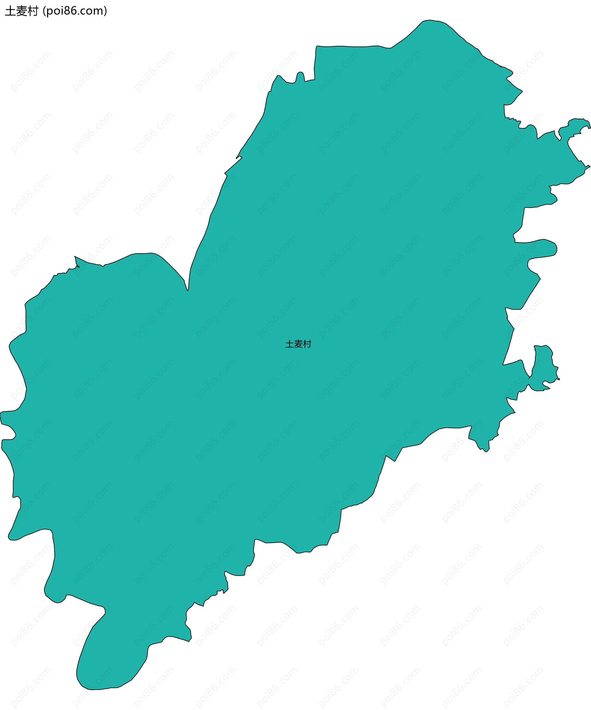 土麦村边界地图