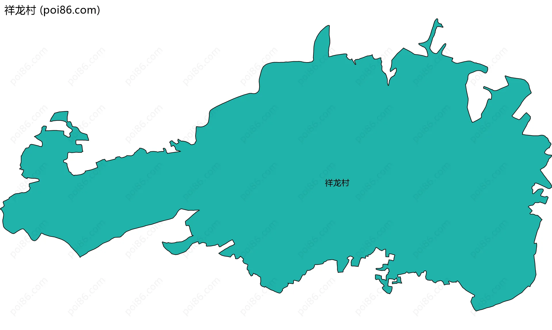 祥龙村边界地图