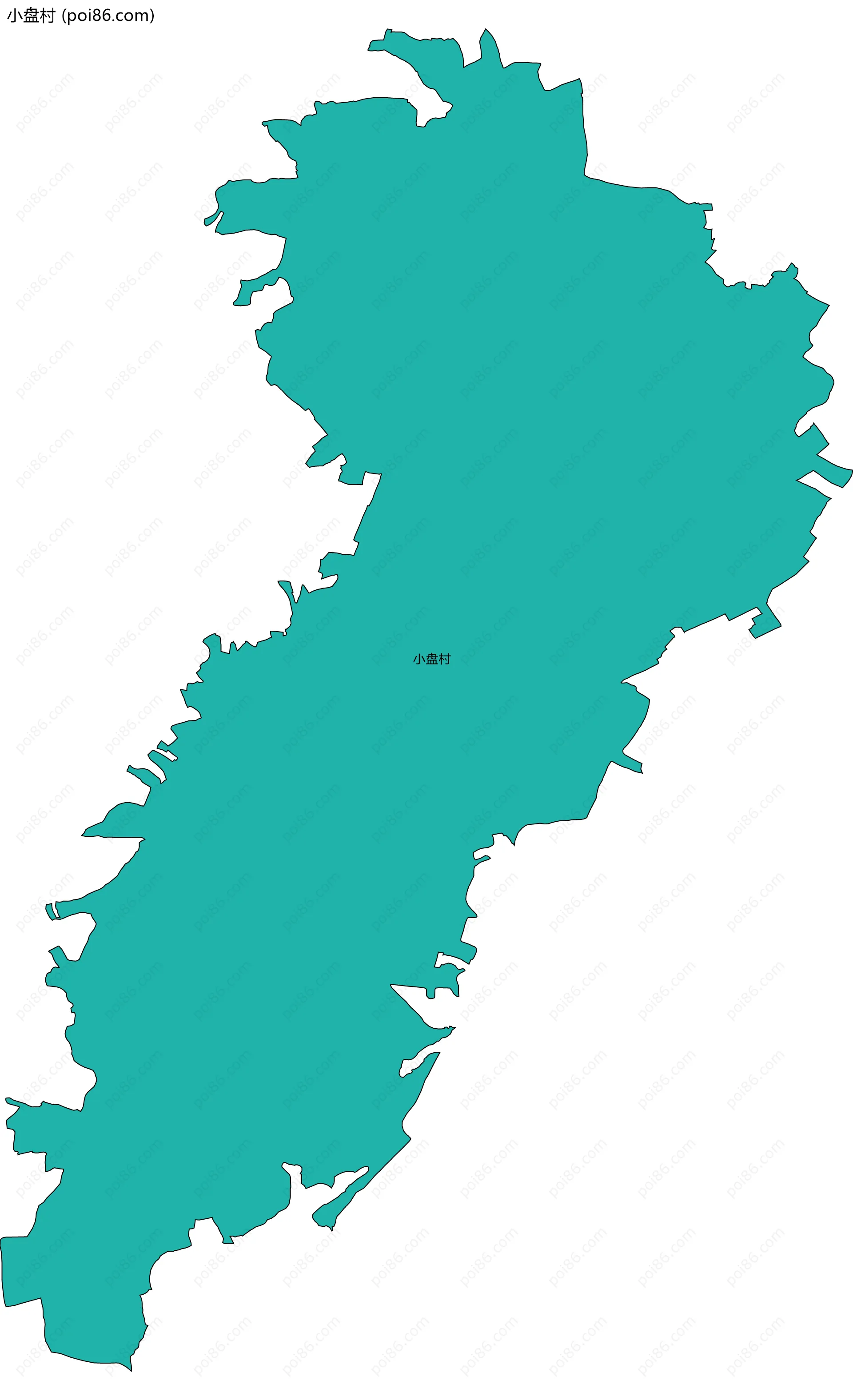 小盘村边界地图